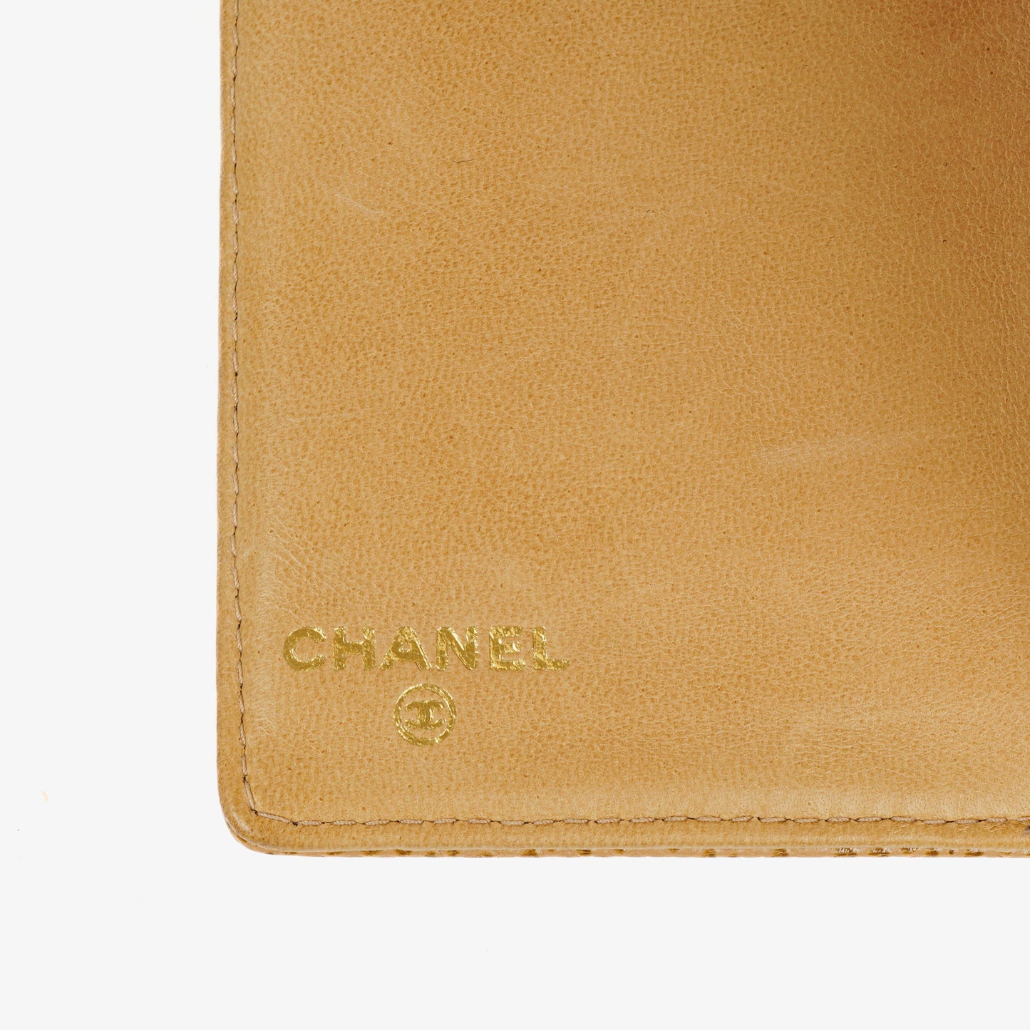 Chanel Timeless Caviar CC Card Holder Wallet Beige