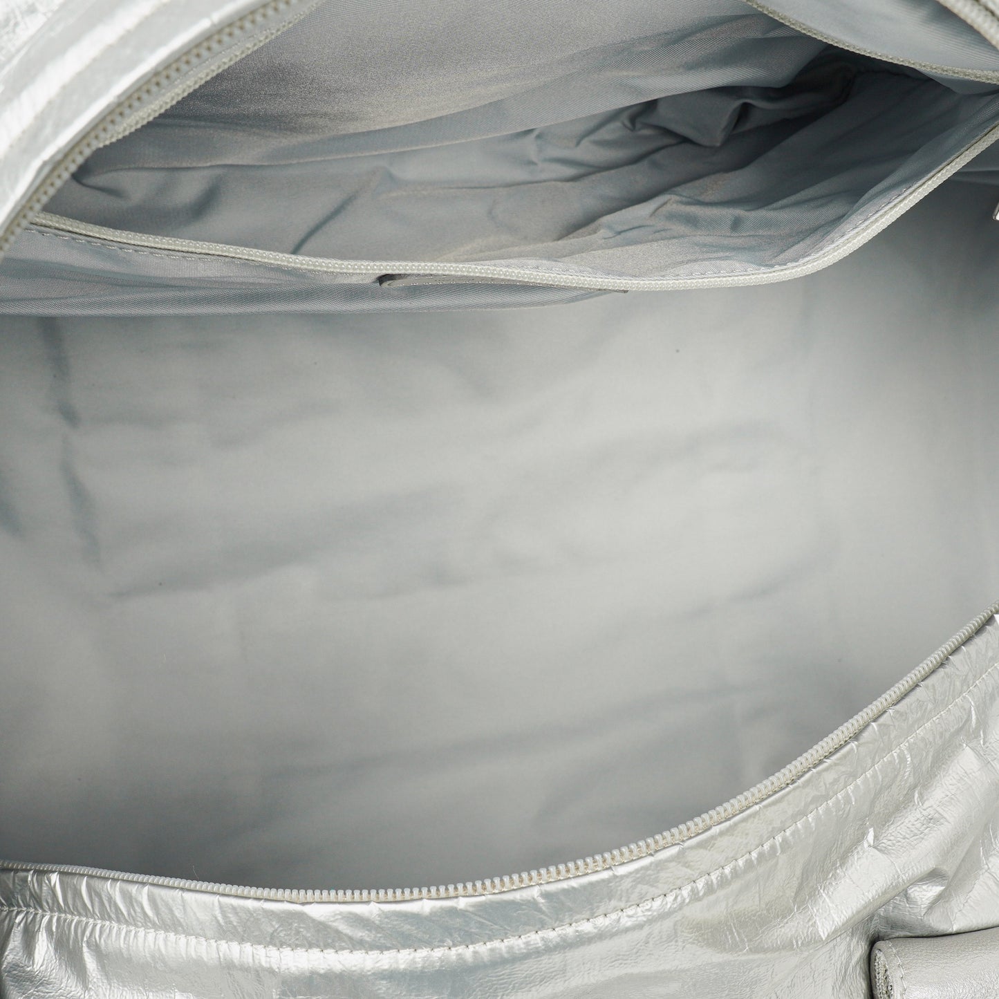 Chanel Metallic Quilted Nylon Boston Bag