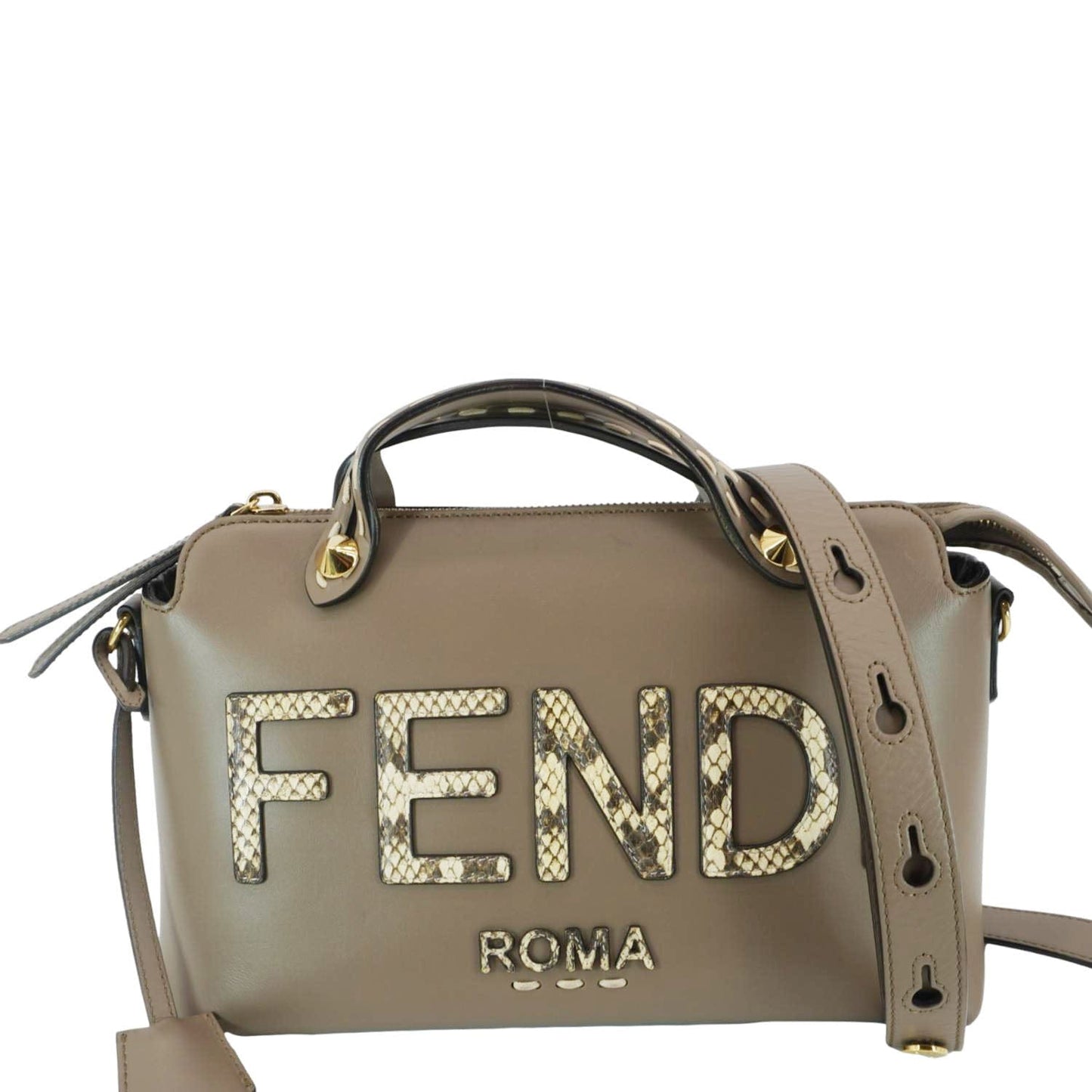 Fendi By The Way Leather Beige Handbag