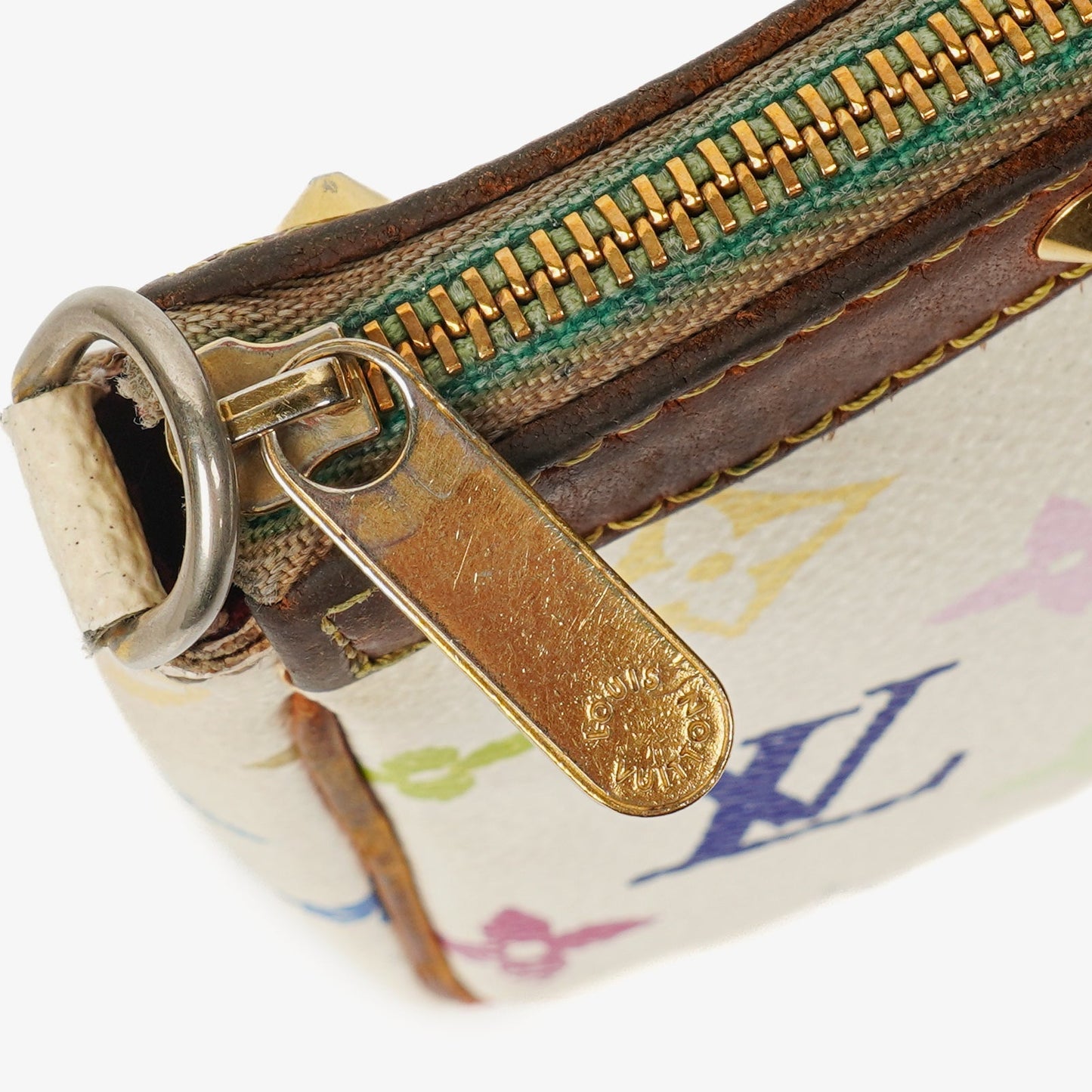 Louis Vuitton Takashi Murakami Pochette Accessoire Multicolor Clutch Handbag