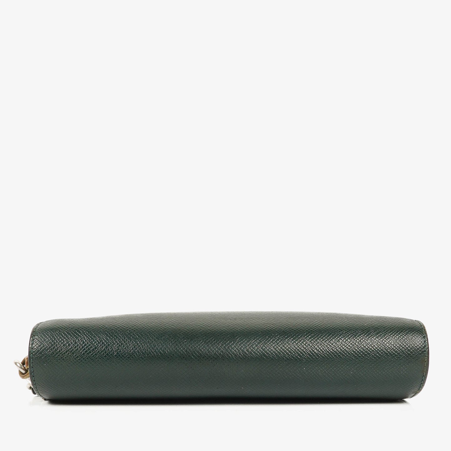 Louis Vuitton Taiga Green Leather Pochette Baikal Clutch Bag