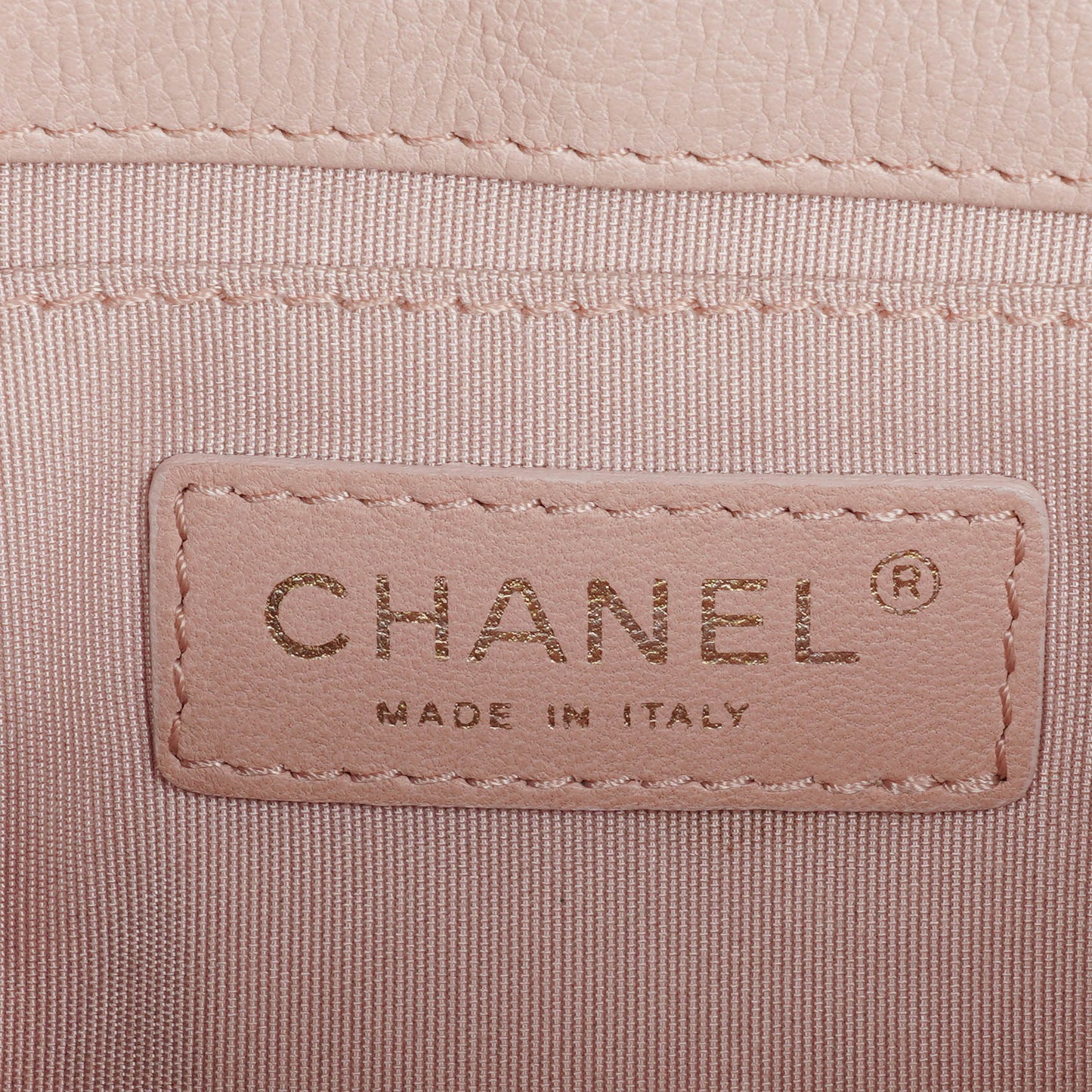 Chanel Light Pink Quilted Lambskin Flap Bag Champaigne Gold - Tone Hardware
