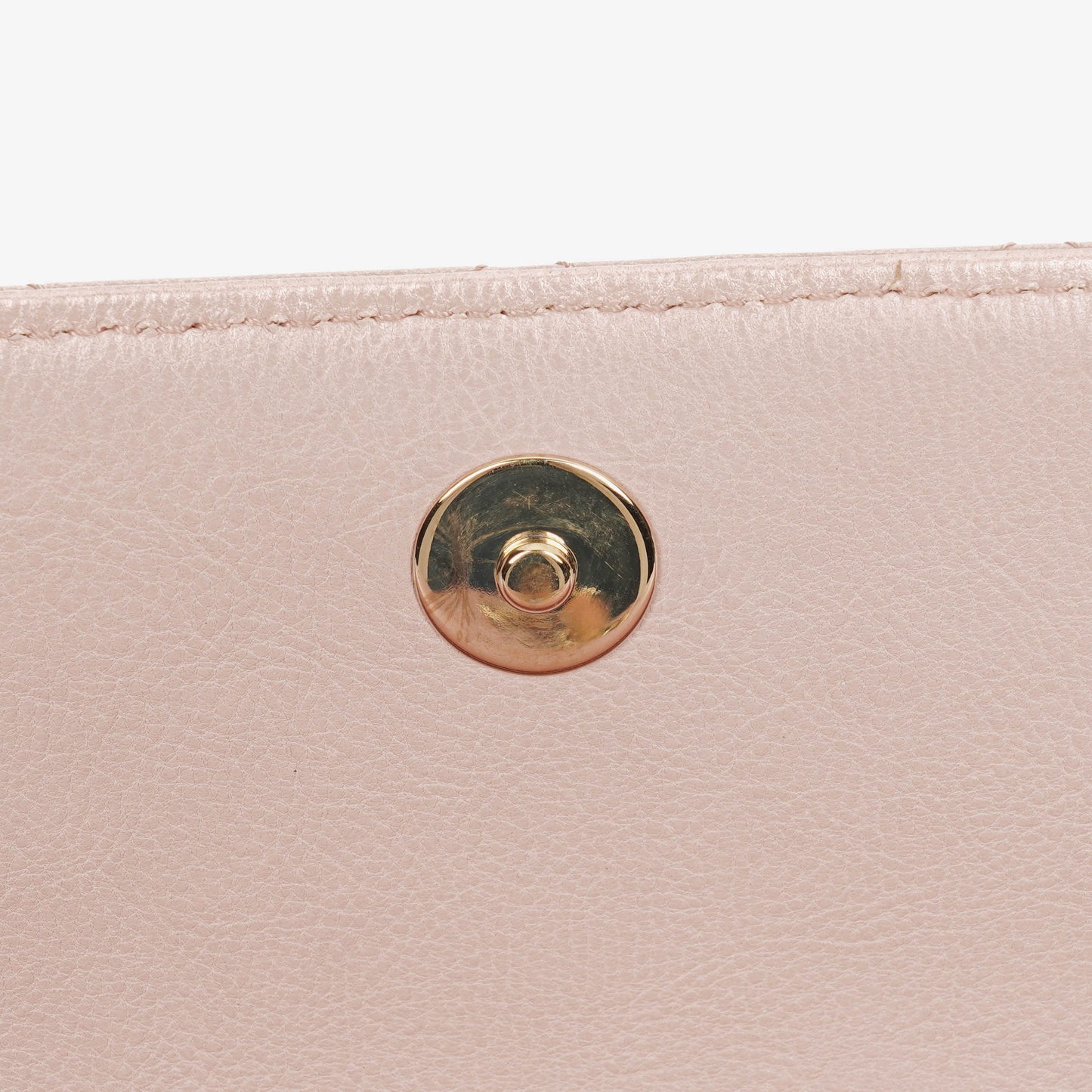Chanel Light Pink Quilted Lambskin Flap Bag Champaigne Gold - Tone Hardware