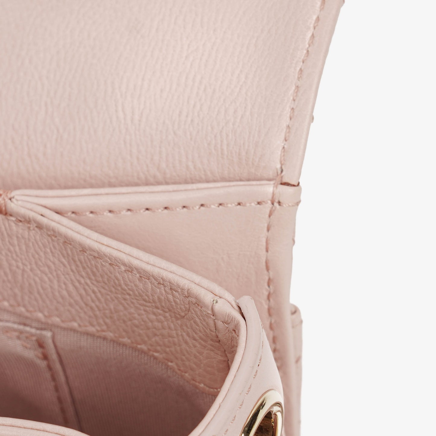 Chanel Light Pink Quilted Lambskin Flap Bag Champaigne Gold - Tone Hardware