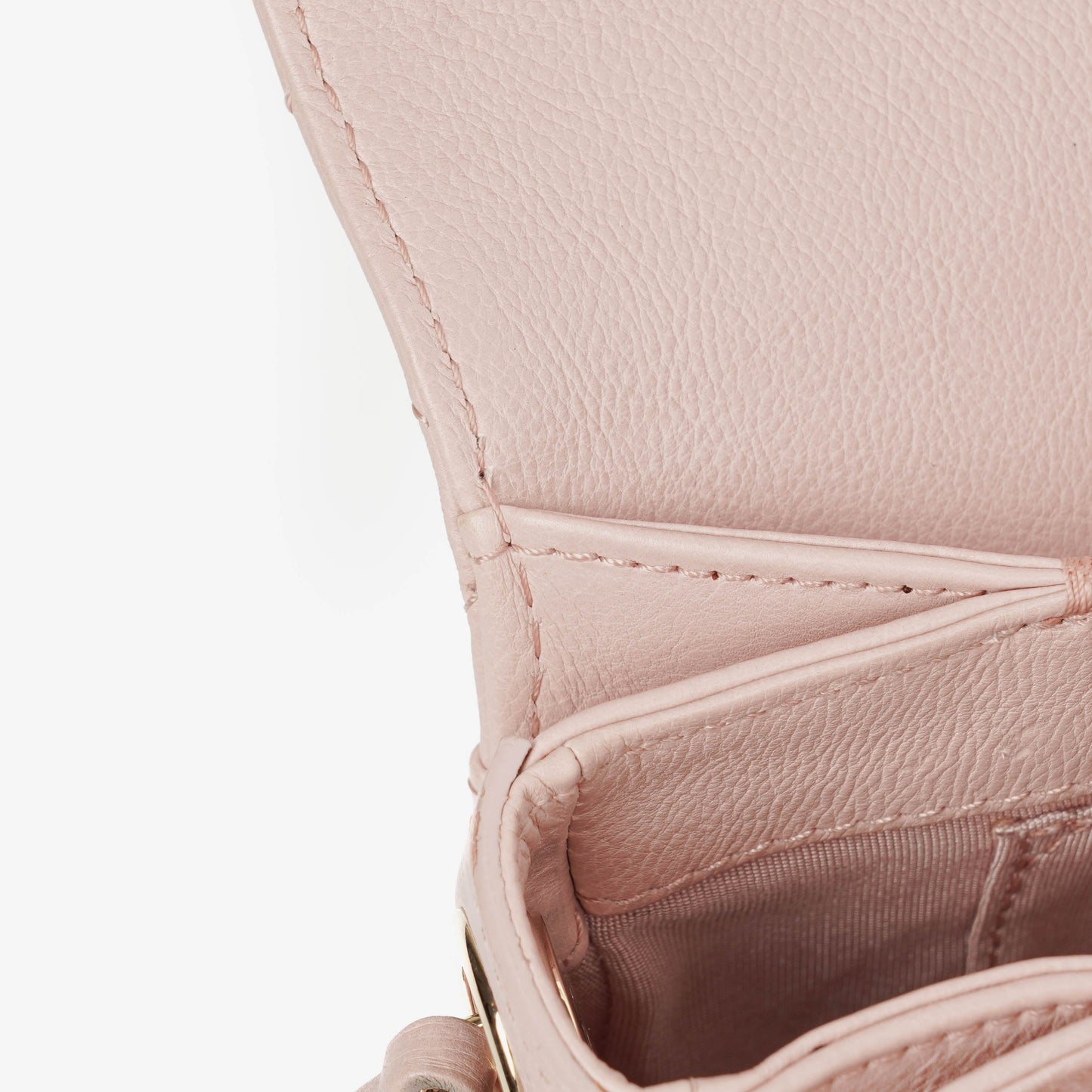 Chanel Light Pink Quilted Lambskin Flap Bag Champaigne Gold - Tone Hardware
