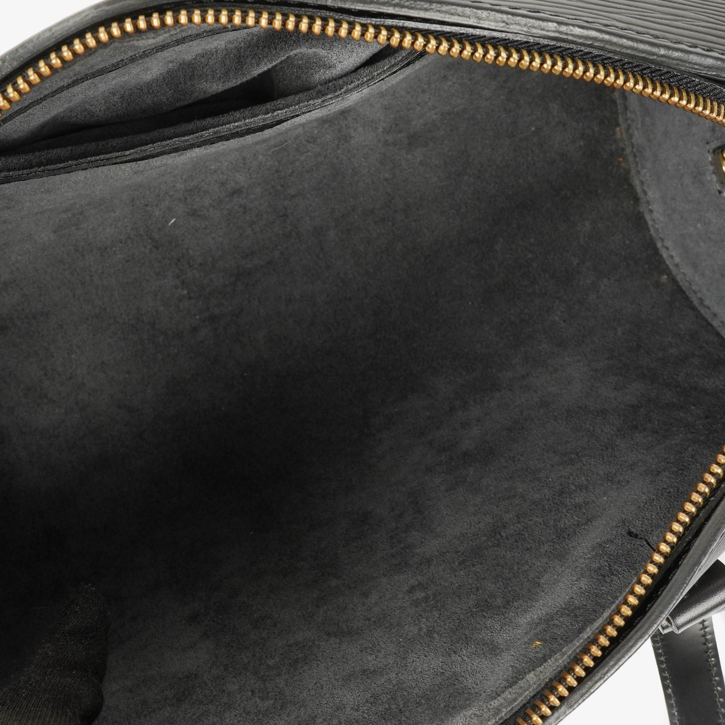 Louis Vuitton Soufflot Handbag In Black Epi Leather