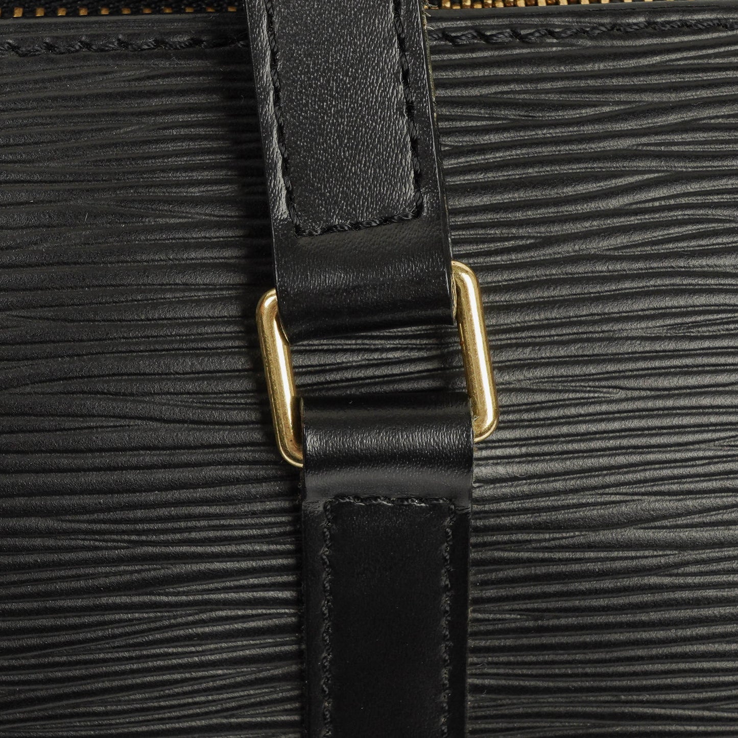 Louis Vuitton Soufflot Handbag In Black Epi Leather