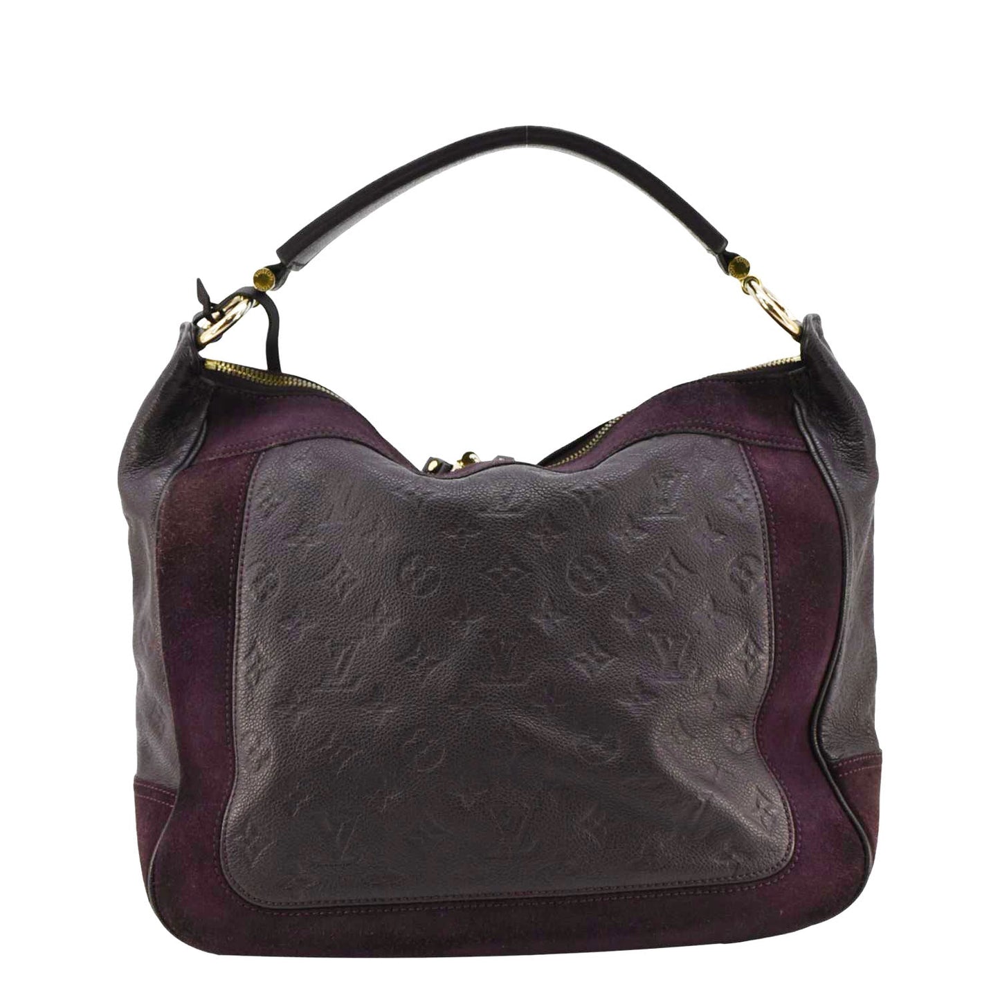 LOUIS VUITTON Audacieuse MM Empreinte Leather Shoulder Bag Terre