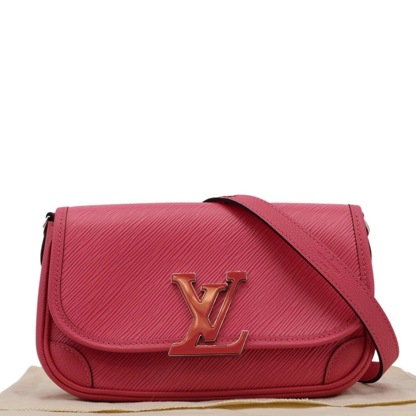 LOUIS VUITTON Buci Epi Leather Shoulder Bag Pink