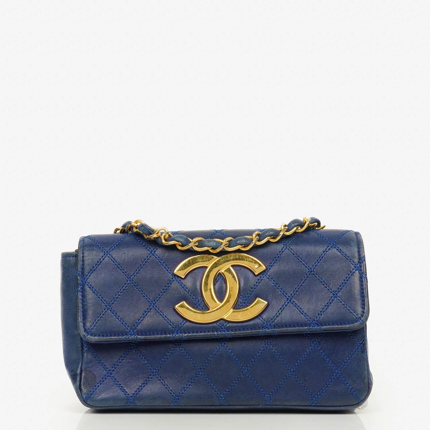 Chanel Mini Maxi CC Logo Flap Bag Quilted Leather With 24K Gold-Plated Hardware