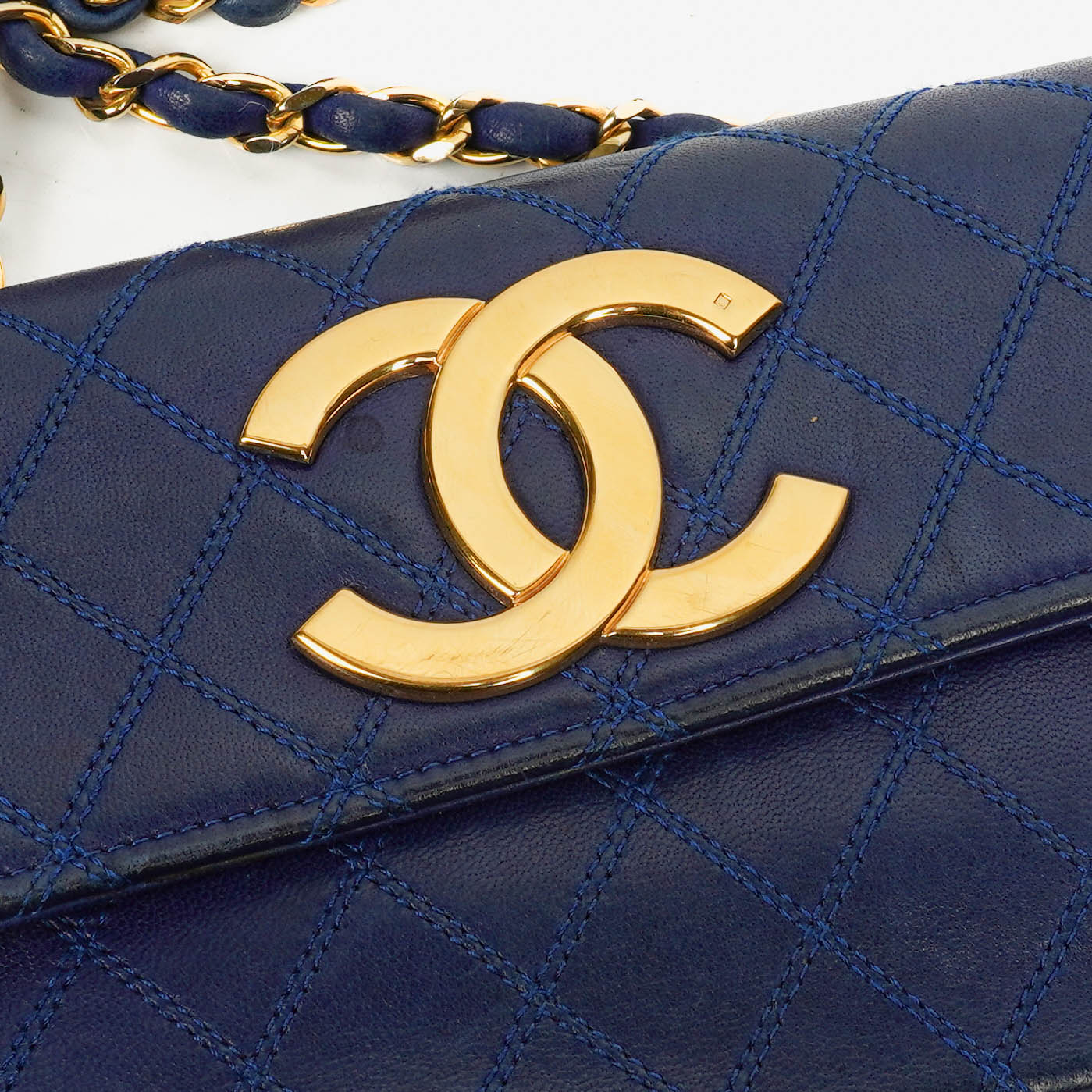 Chanel Mini Maxi CC Logo Flap Bag Quilted Leather With 24K Gold-Plated Hardware