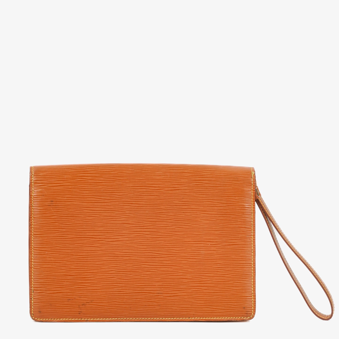 Louis Vuitton Pochette Sellier Dragonne Cognac Epi Clutch