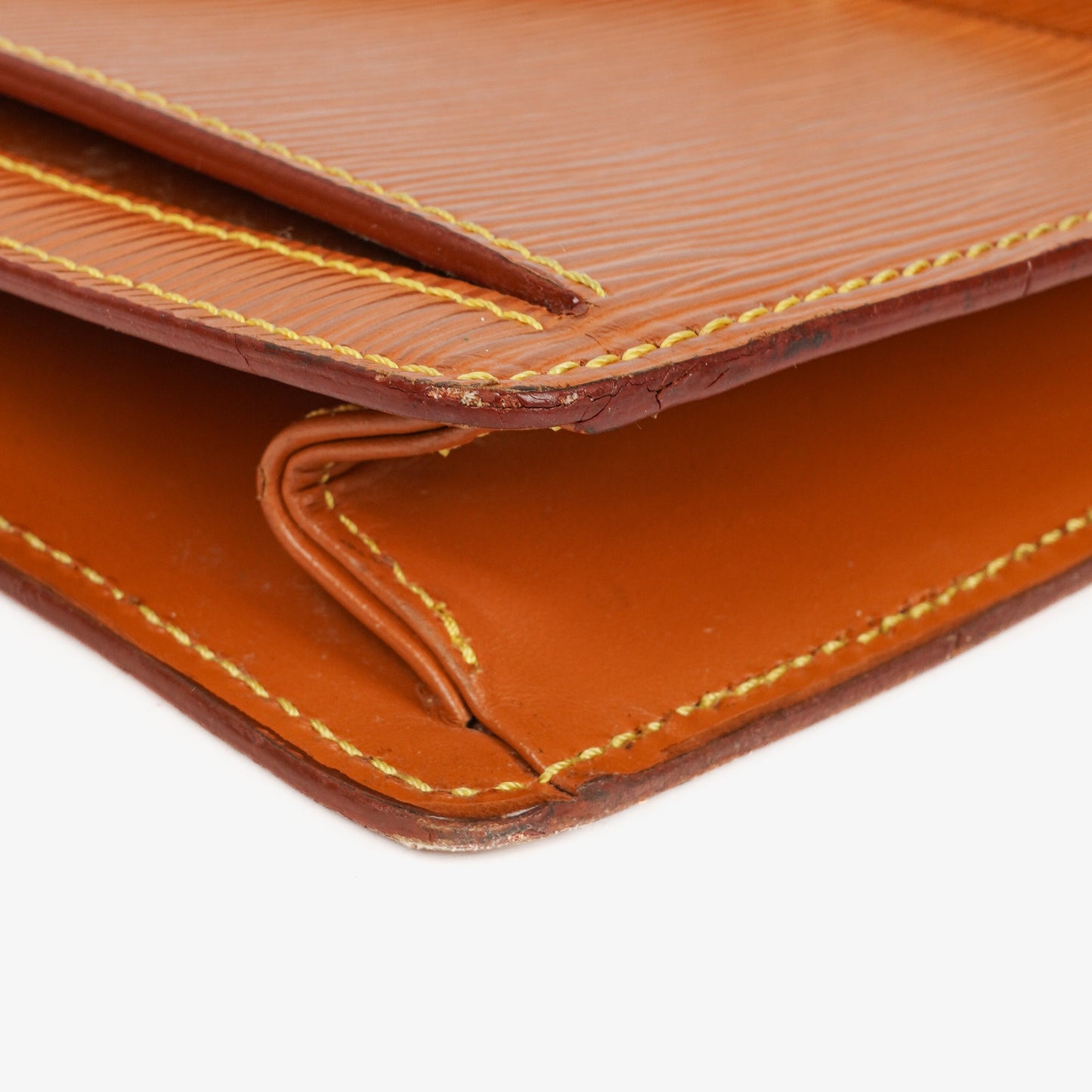 Louis Vuitton Pochette Sellier Dragonne Cognac Epi Clutch