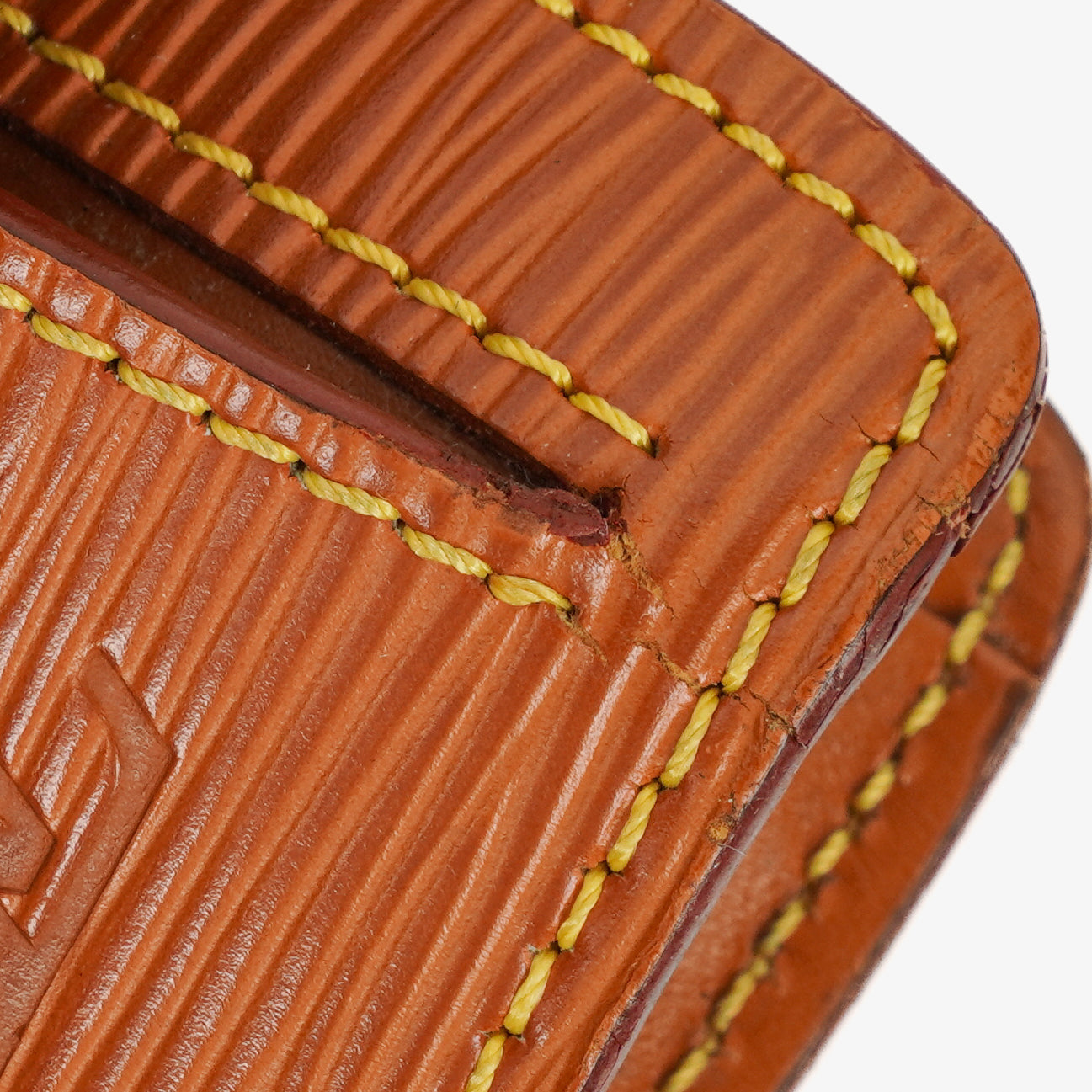Louis Vuitton Pochette Sellier Dragonne Cognac Epi Clutch