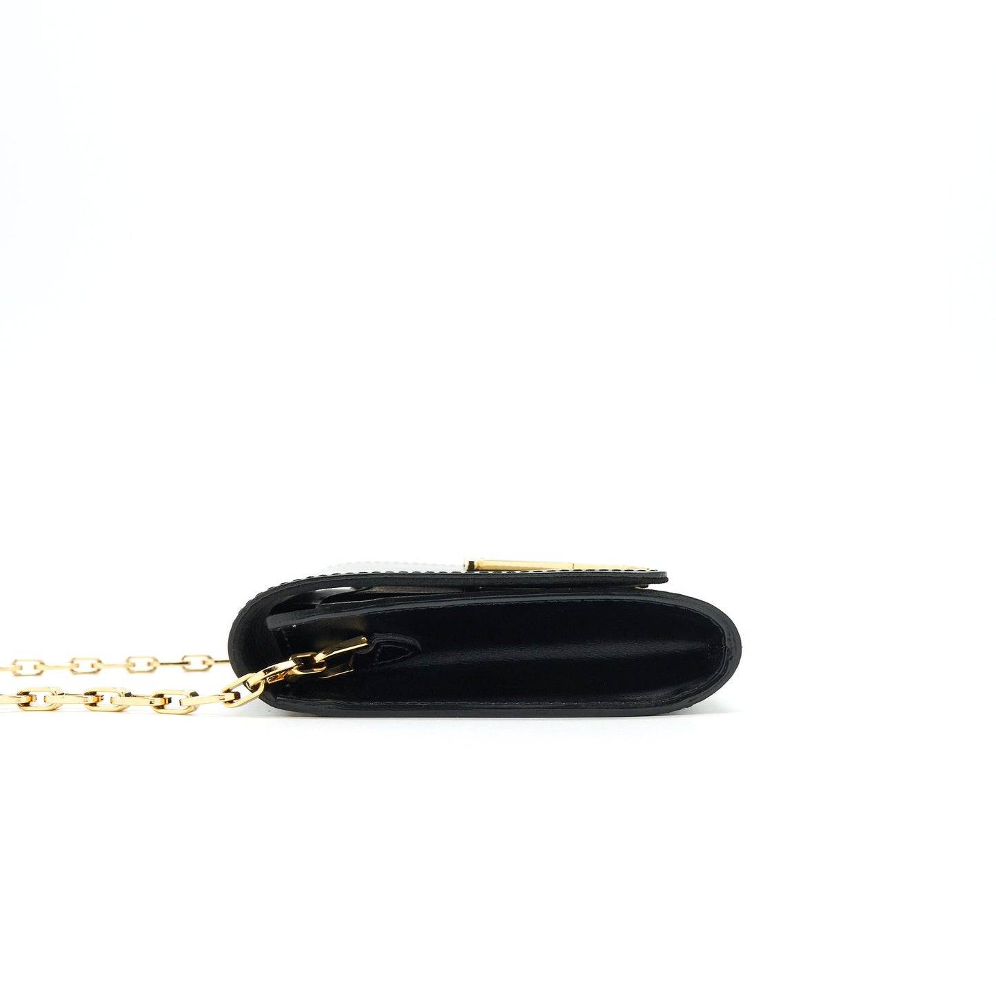 Louis Vuitton Louise Leather Bag in Noir