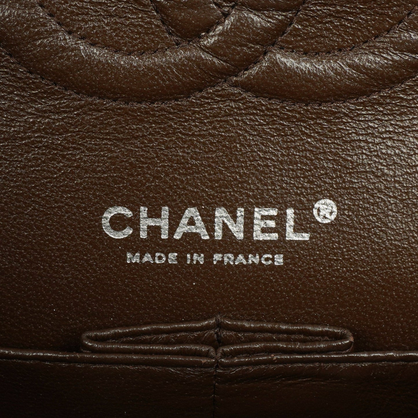 Chanel  Medium Classic Double Flap Bag Brown Jersey Silver-Plated Hardware