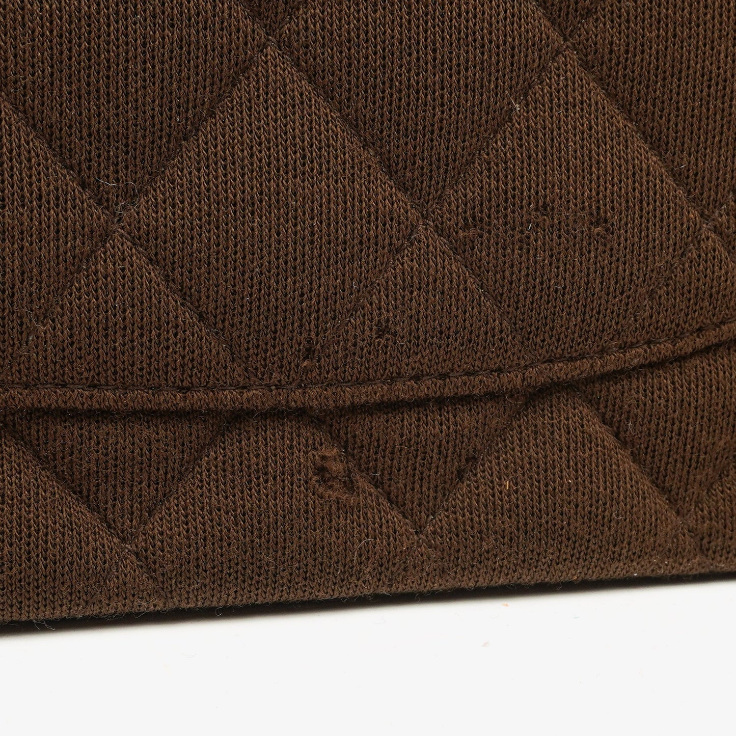 Chanel  Medium Classic Double Flap Bag Brown Jersey Silver-Plated Hardware