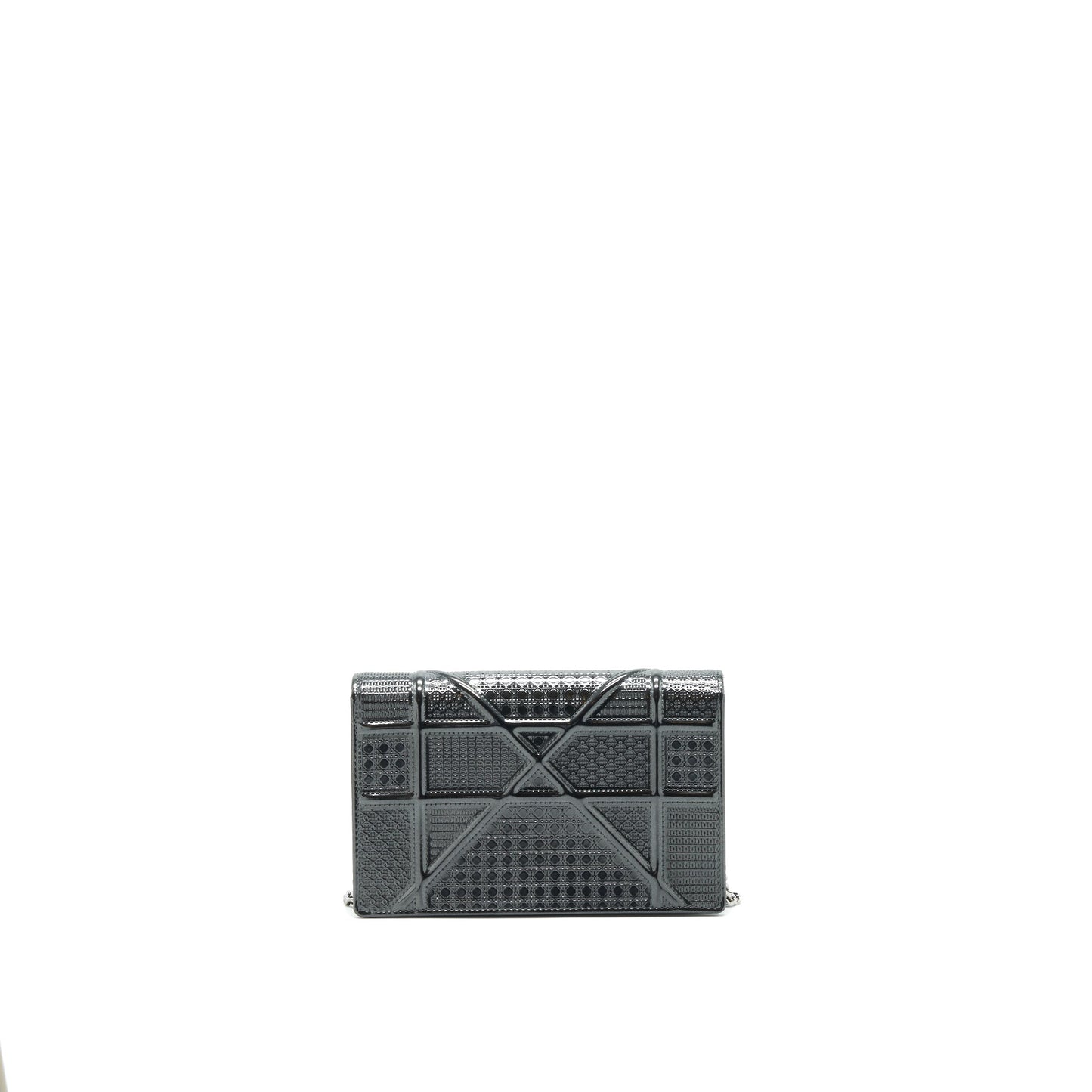 Dior Diorama Wallet on Chain Metallic Black