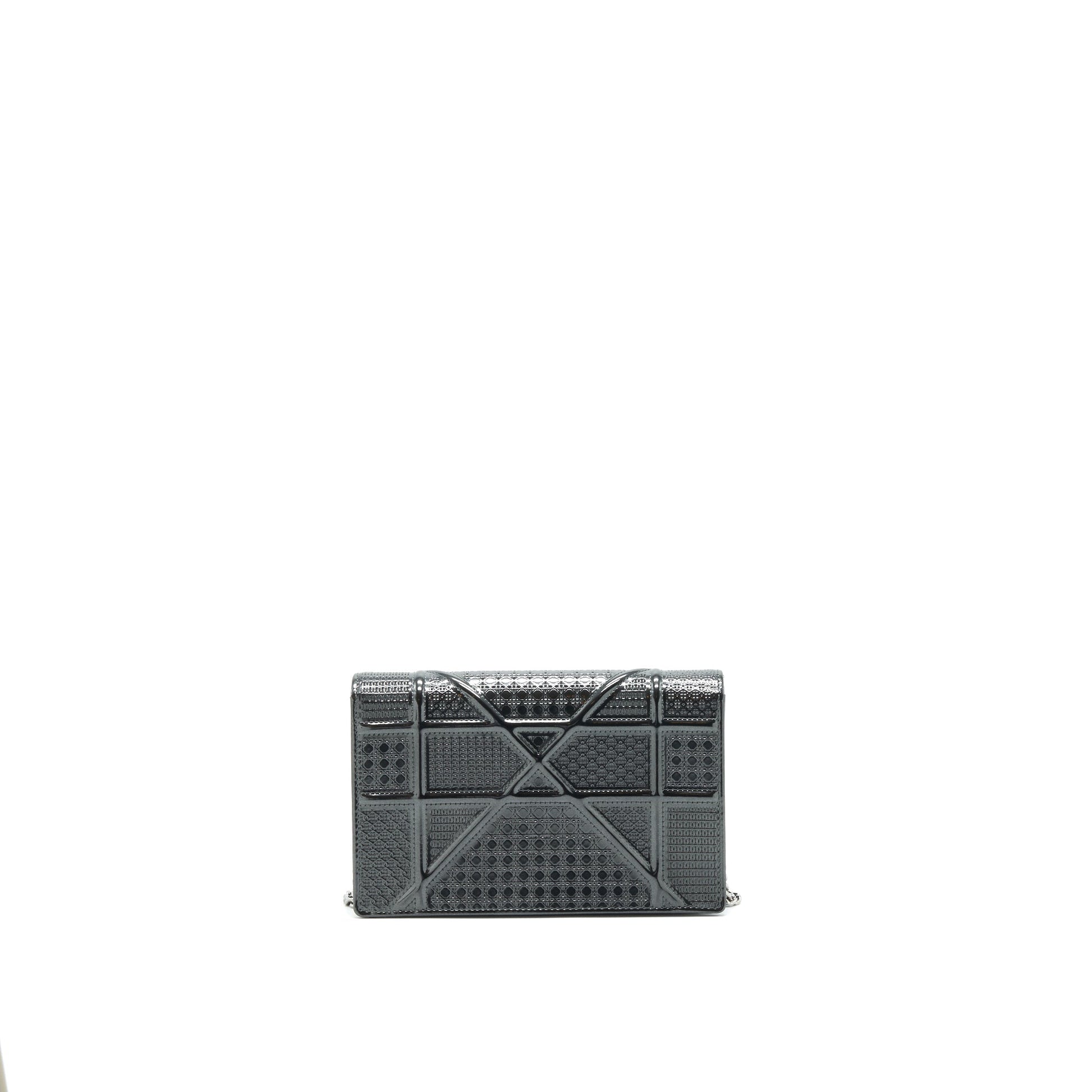 Dior Diorama Wallet on Chain Metallic Black