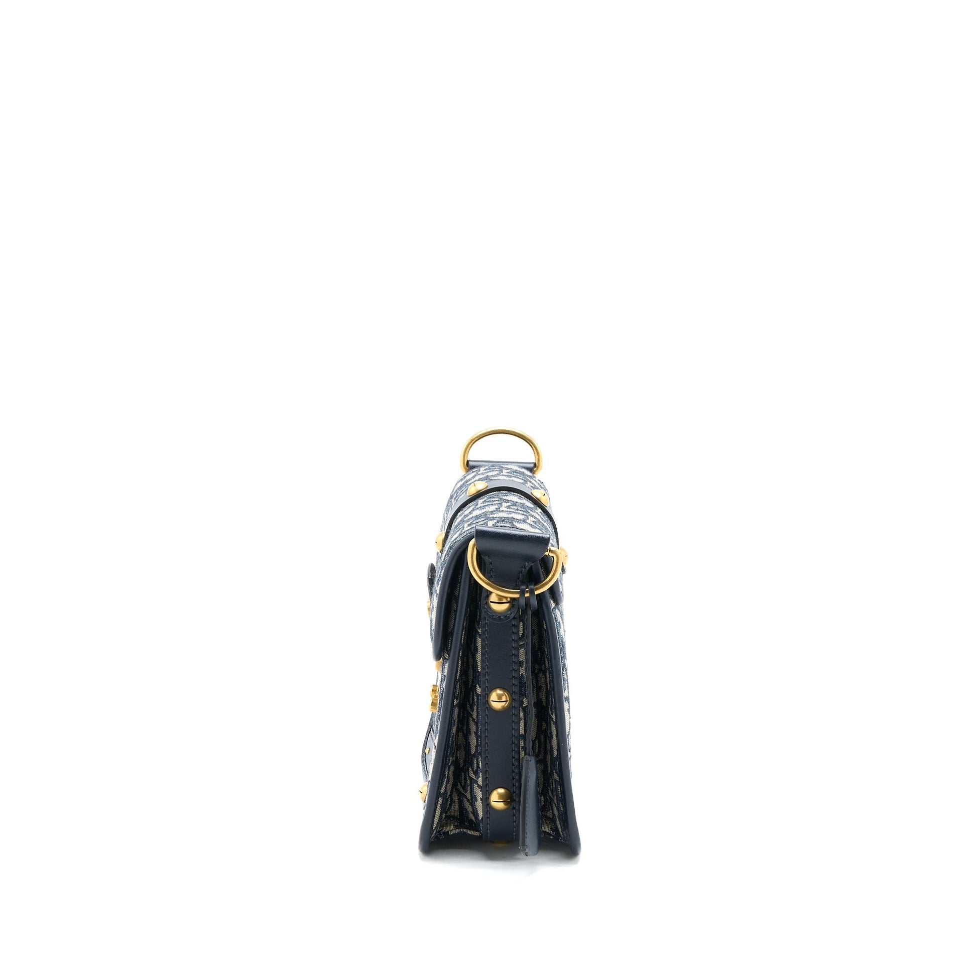 Dior Addict Vertical Messenger Purse Oblique Canvas Blue