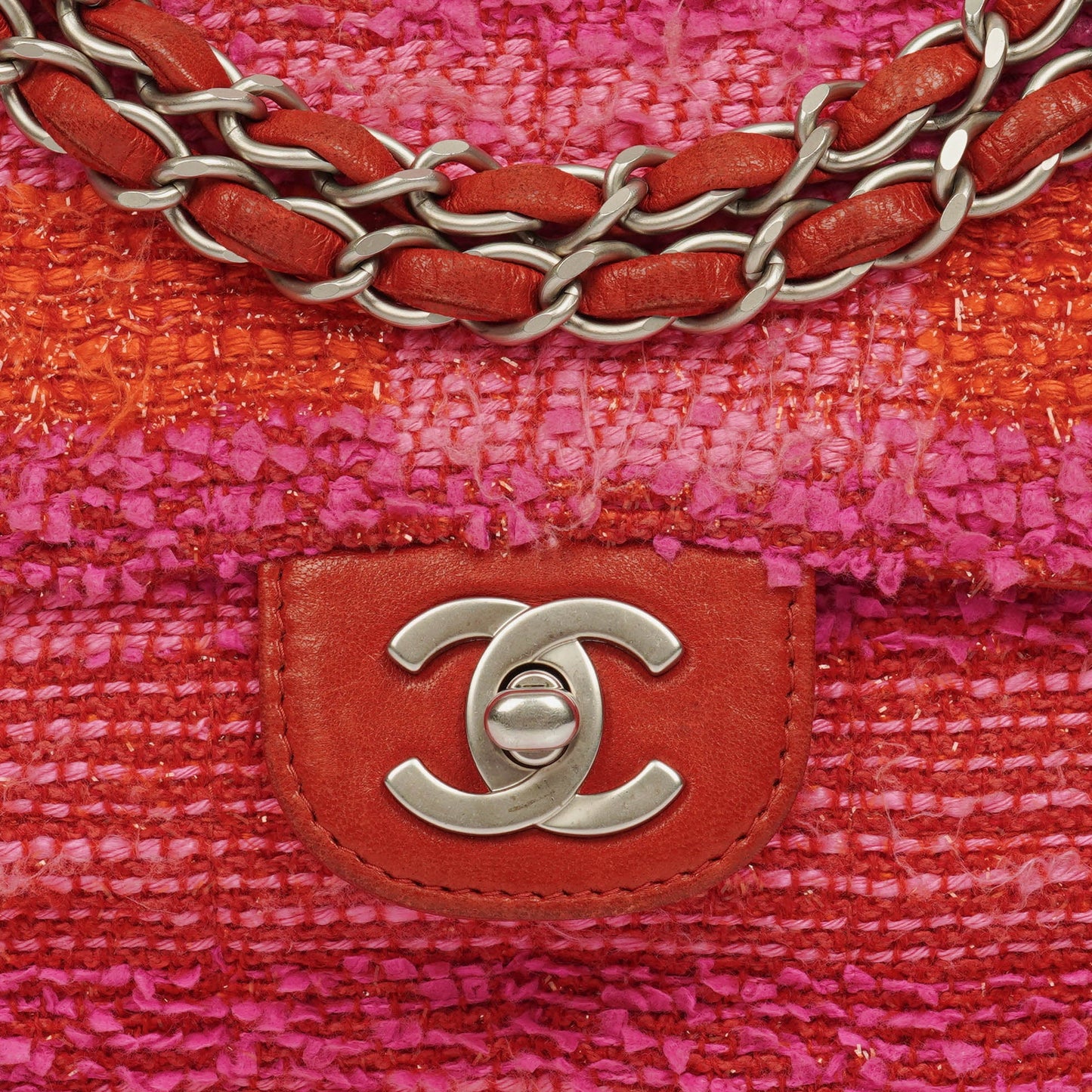 Chanel Multicolor Tweed Medium Classic Single Flap Bag