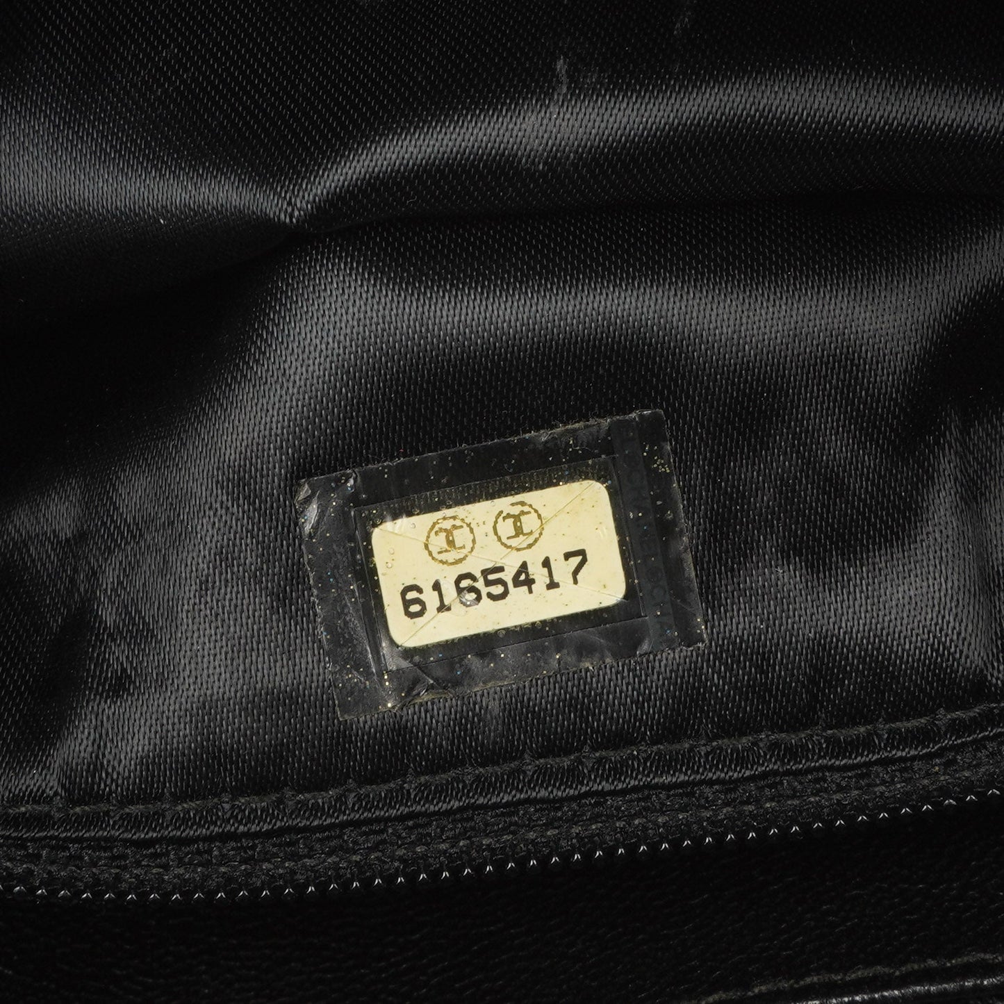 Chanel Diamond Stitch Black Quilted Patent Leather Shoulder Bag