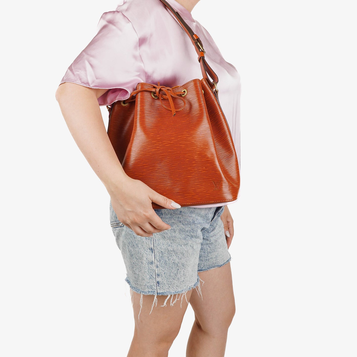 Louis Vuitton Petit Noe Brown EPI Leather Shoulder Bag