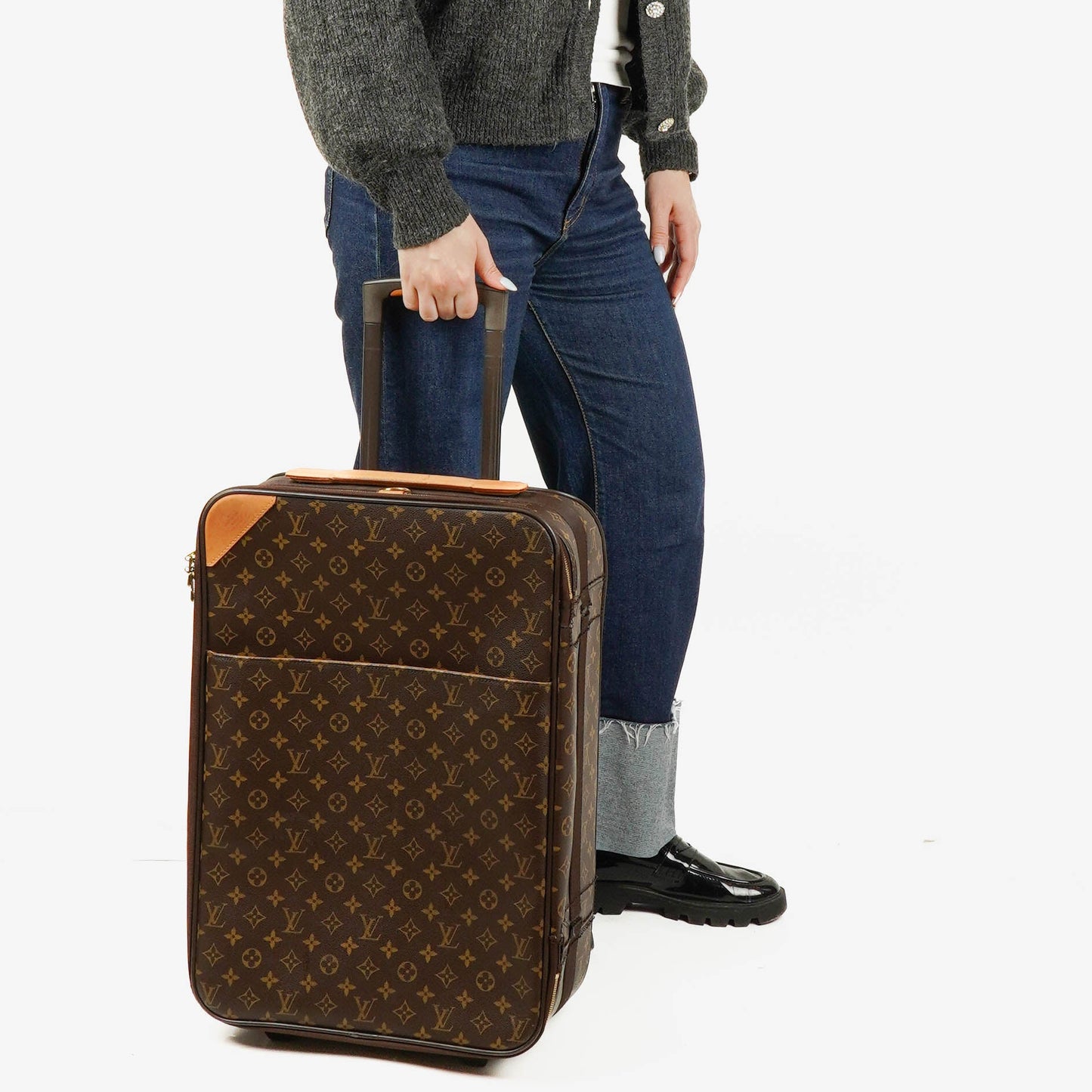Louis Vuitton Pegase 55 Monogram Canvas Suitcase