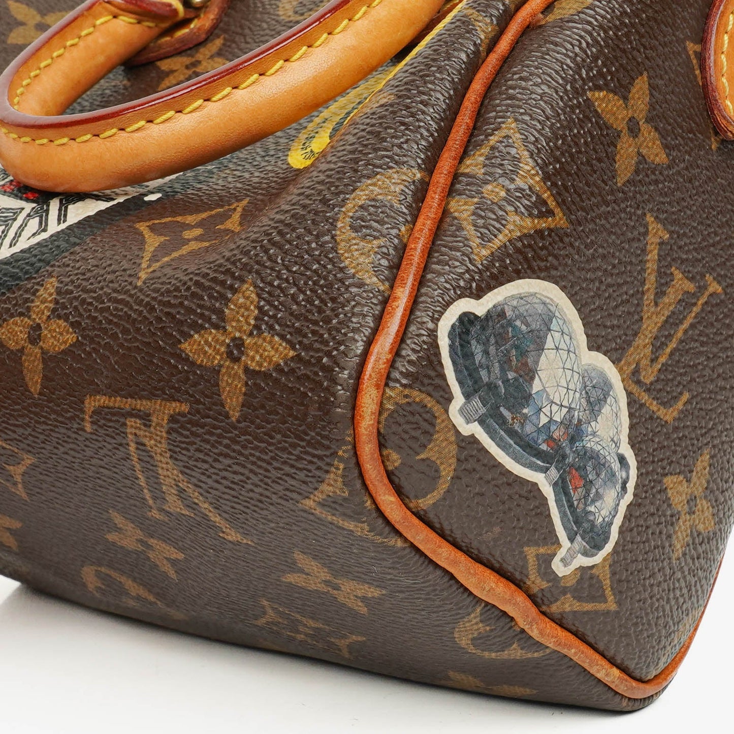 Louis Vuitton Nano  Bandouliere Limited Edition World Tour Monogram Canvas Bag