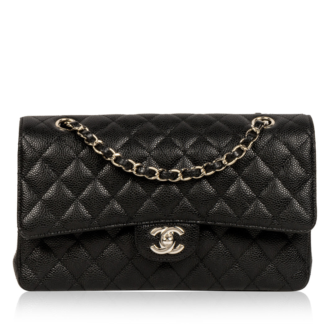 Chanel Classic Flap Caviar Black Shoulder Bag Style 94