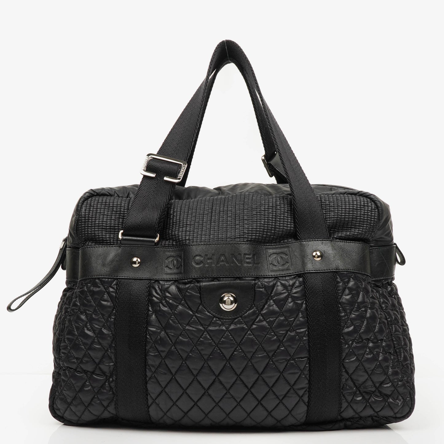 Chanel Sport Ligne Black Cocoon Bowler Bag