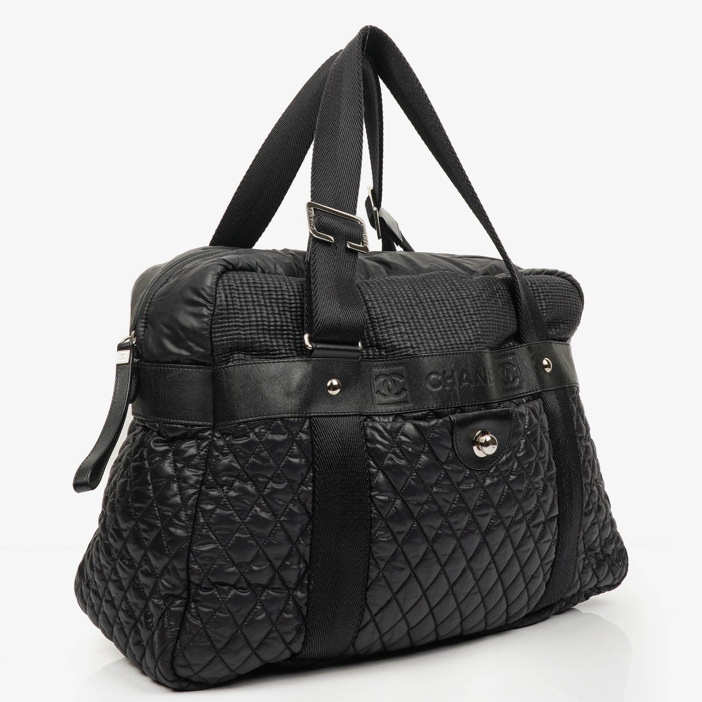 Chanel Sport Ligne Black Cocoon Bowler Bag