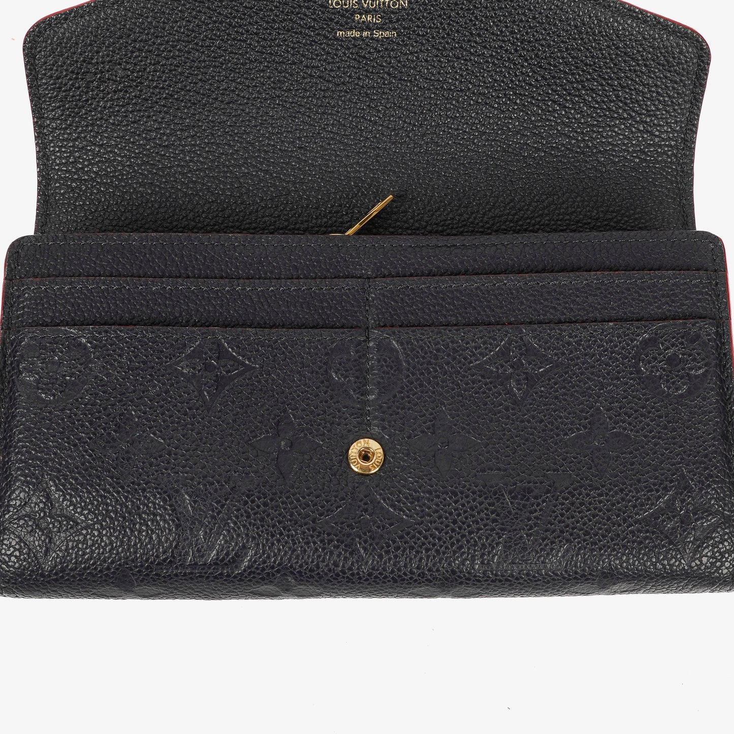 Louis Vuitton Sarah Empreinte Marine Rouge Wallet