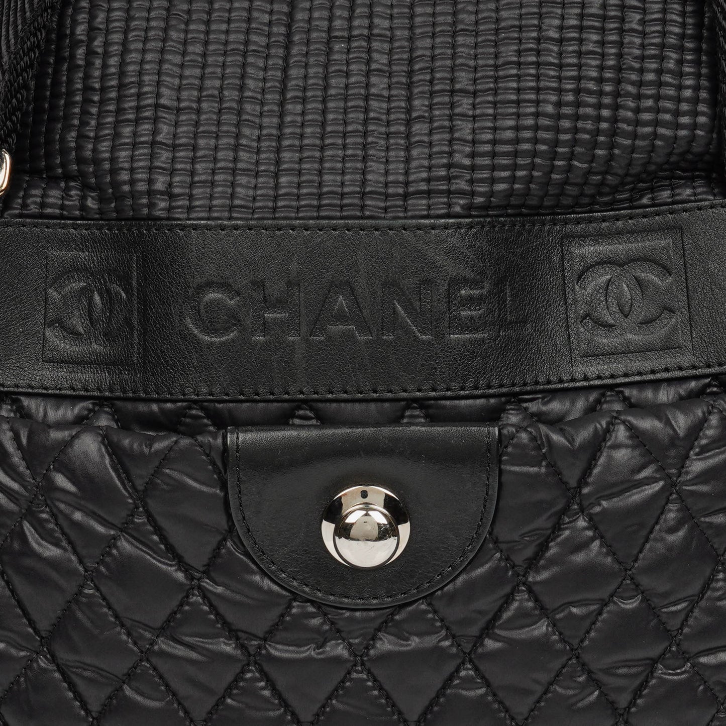 Chanel Sport Ligne Black Cocoon Bowler Bag