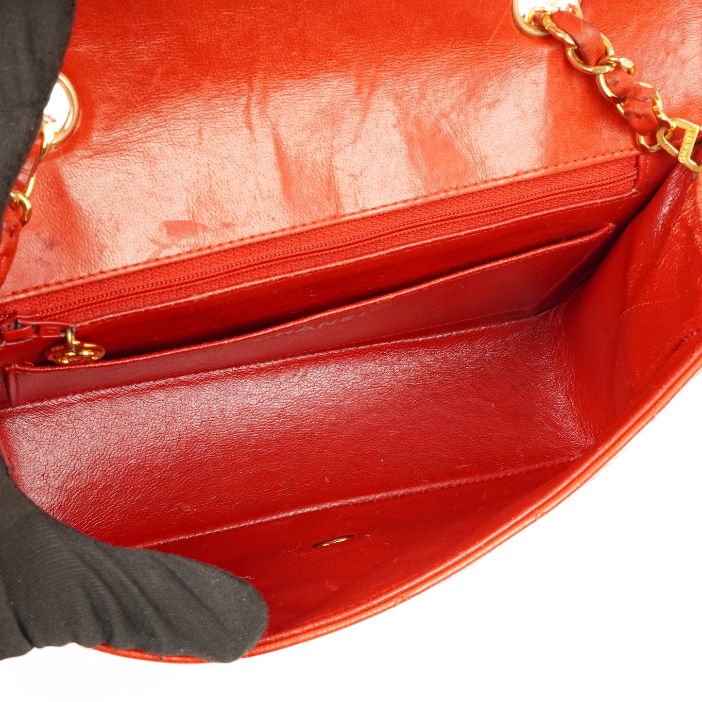 Chanel  Small Diana Flap Bag Red Quilted Leather 24K Gold-Plated Hardware