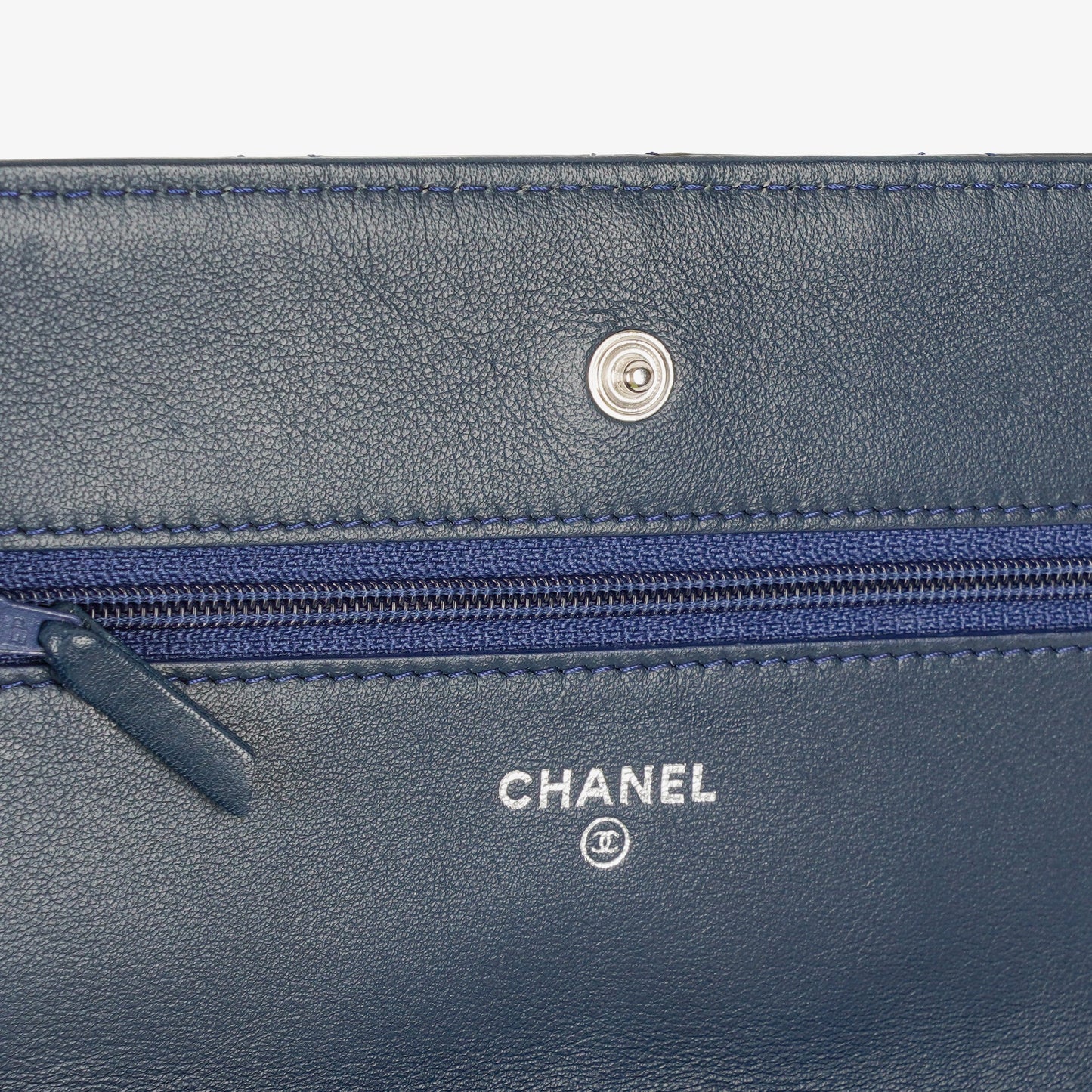 Chanel Quilted Patent Leather Wallet On Chain WOC