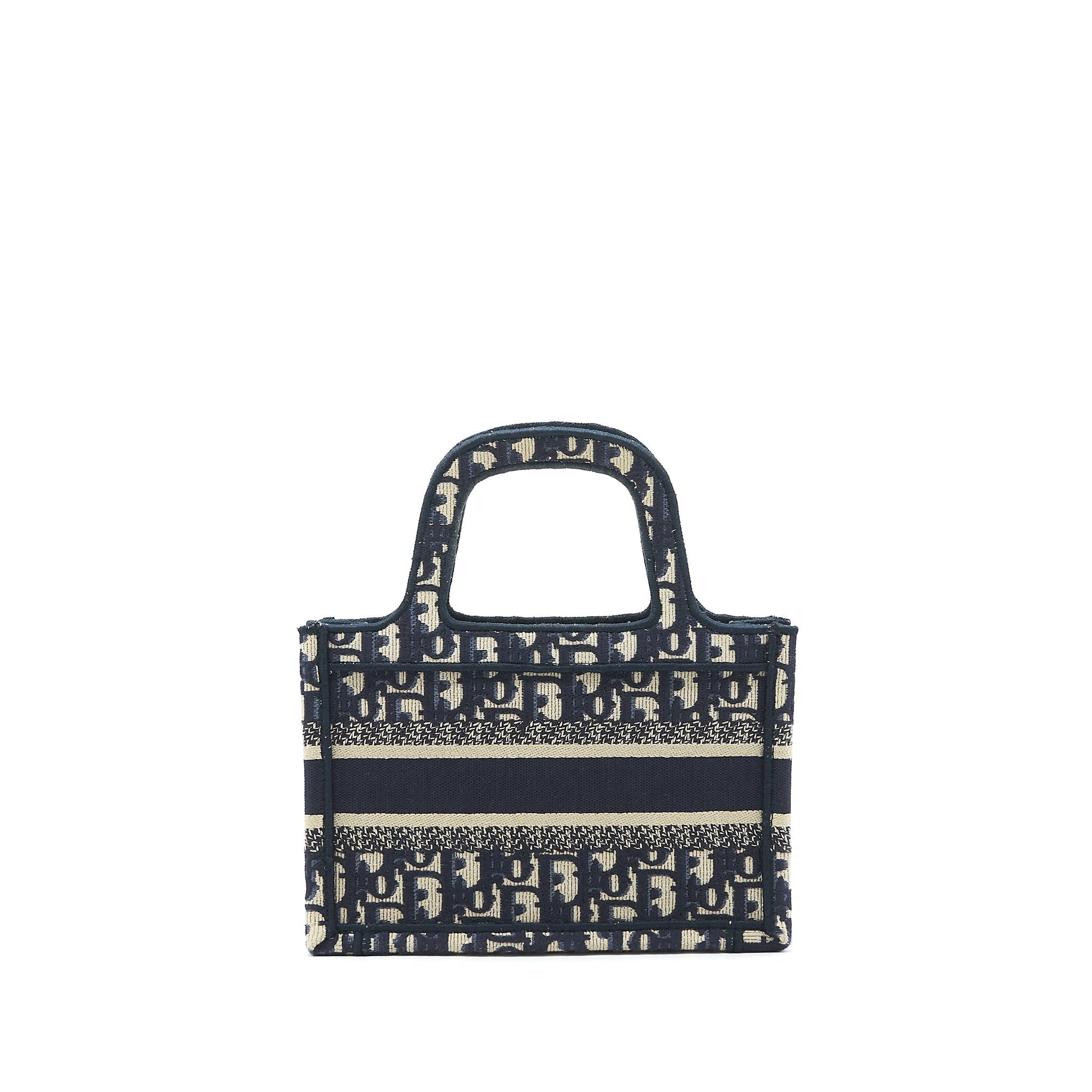Dior mini book Tote Purse in blue Oblique