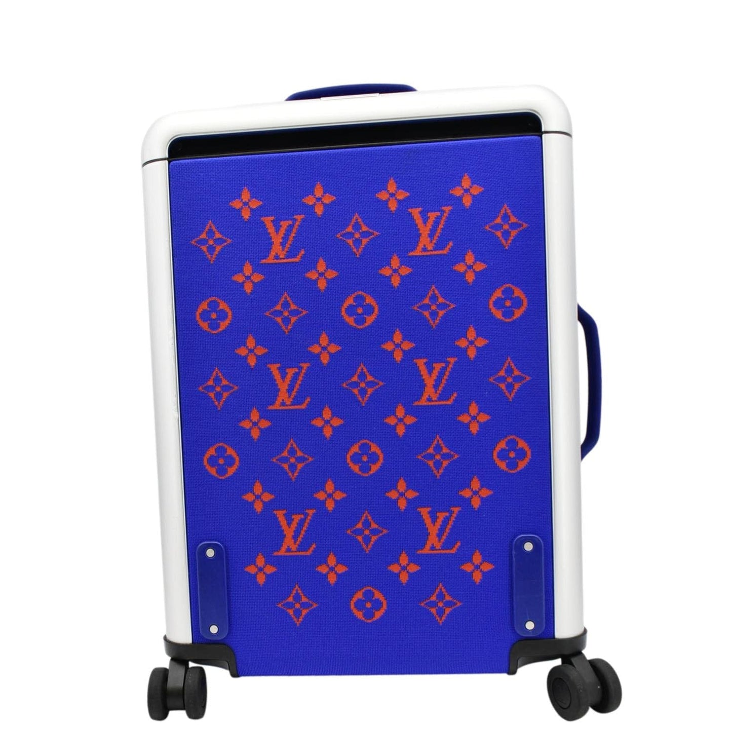 Louis Vuitton Horizon 55 4R Soft Thermoform Knit Rolling Luggage Travel Bag Blue