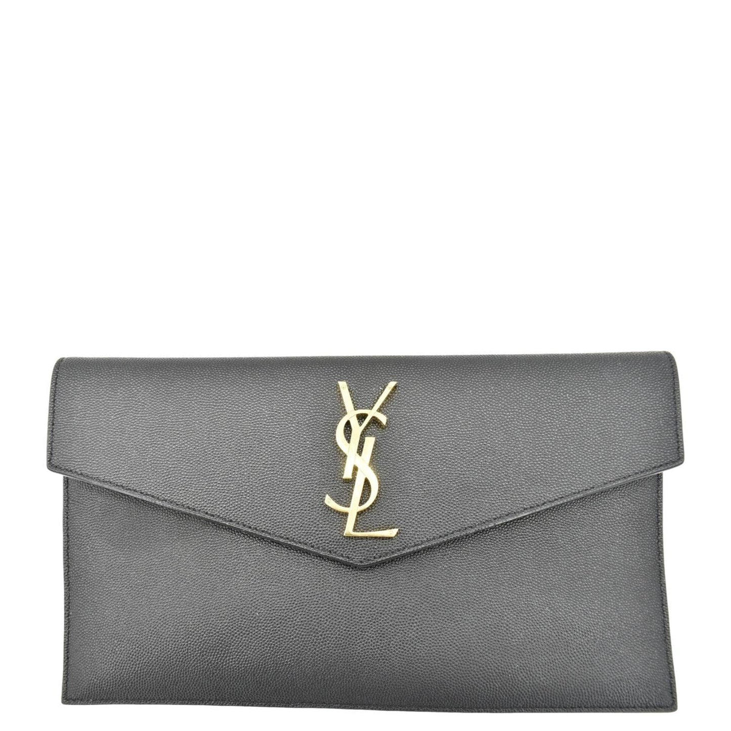 Saint Laurent Envelope Leather Black Shoulder Bag Style 24