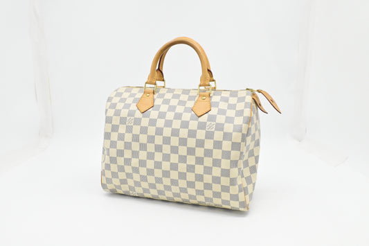 Louis Vuitton Speedy 30 in Damier Azur Canvas