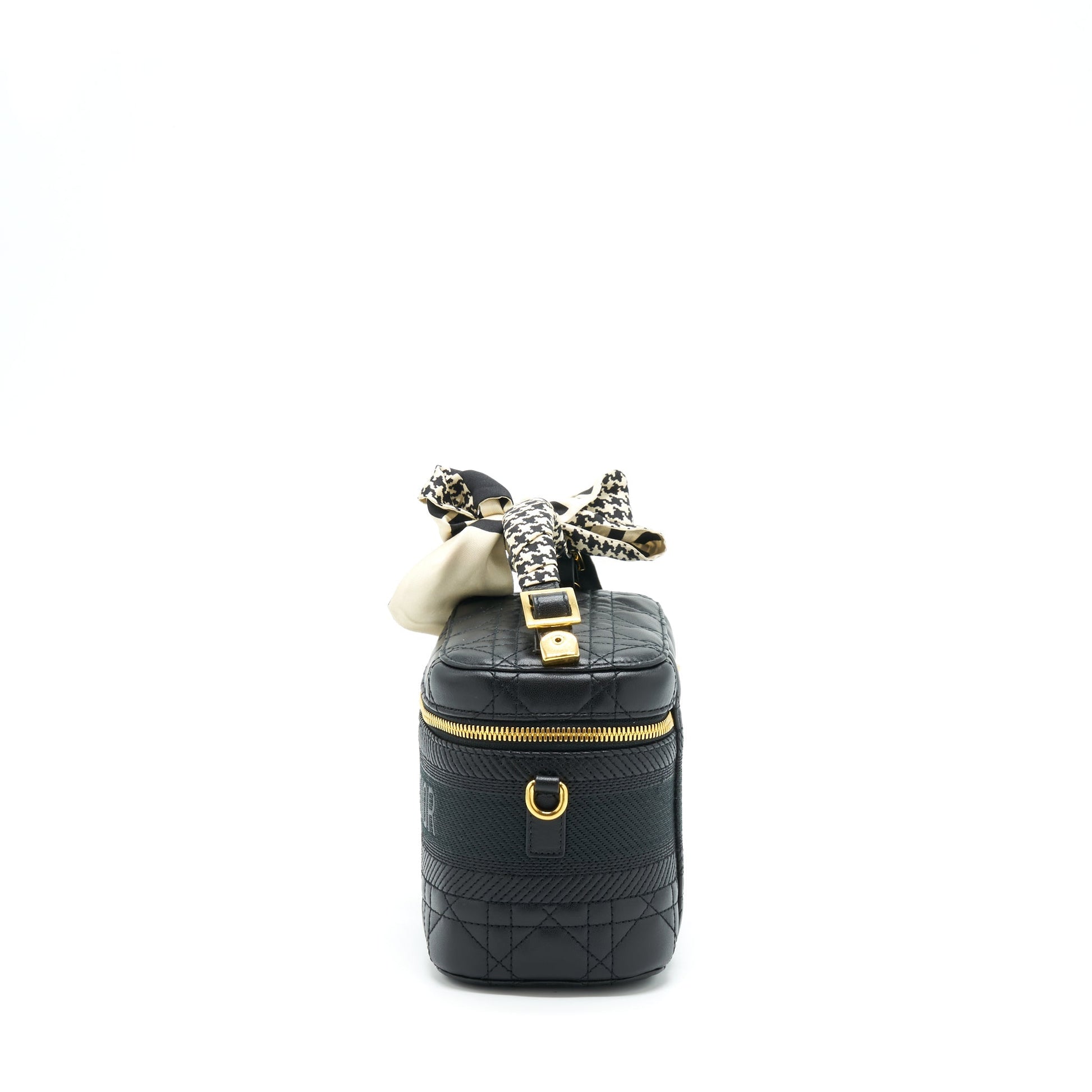 Dior Small Diortravel Vanity Case Black With An Extra Twilly