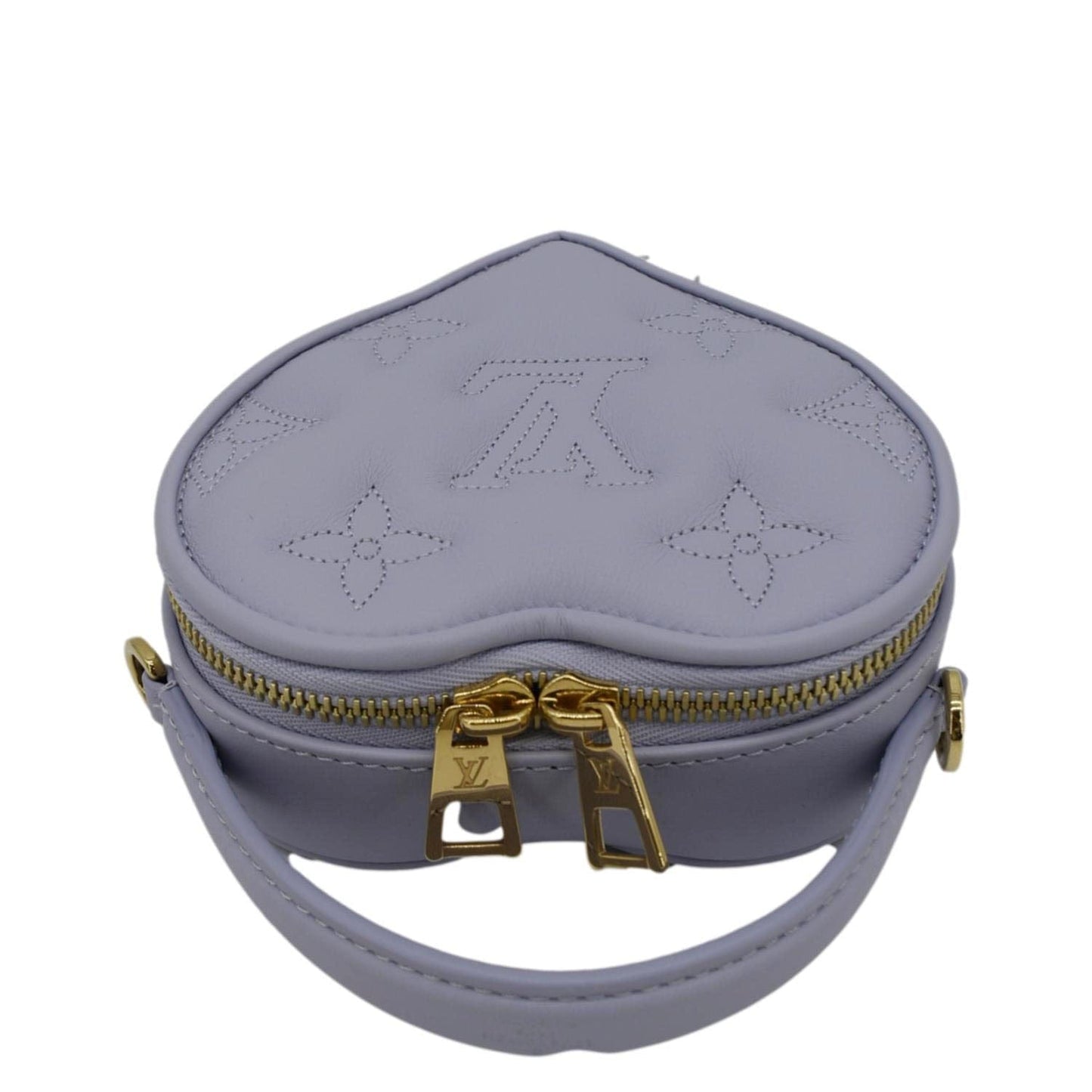 LOUIS VUITTON Pop My Heart Monogram Leather Shoulder Bag Purple