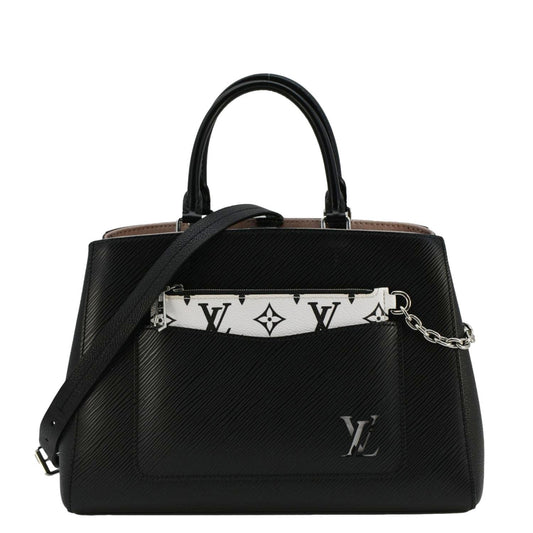 LOUIS VUITTON Marelle MM Epi Leather Tote Shoulder Bag Black