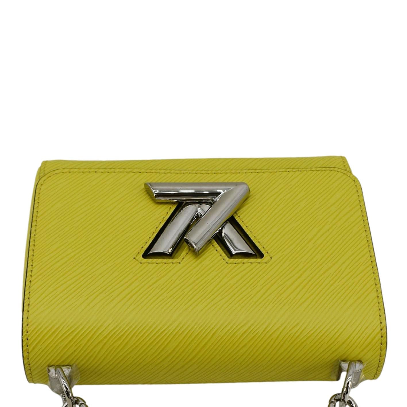 LOUIS VUITTON Twist PM Epi Leather Crossbody Bag Yellow