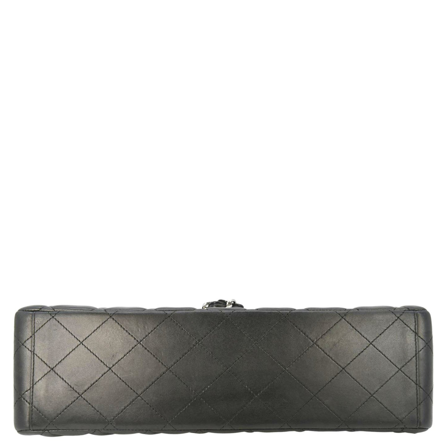 CHANEL Classic Maxi Double Flap Quilted Leather Crossbody Bag Black