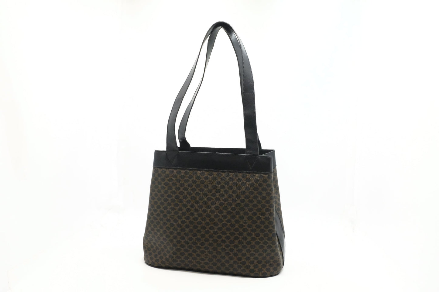 Celine Shoulder Bag in Black Macadam Canvas