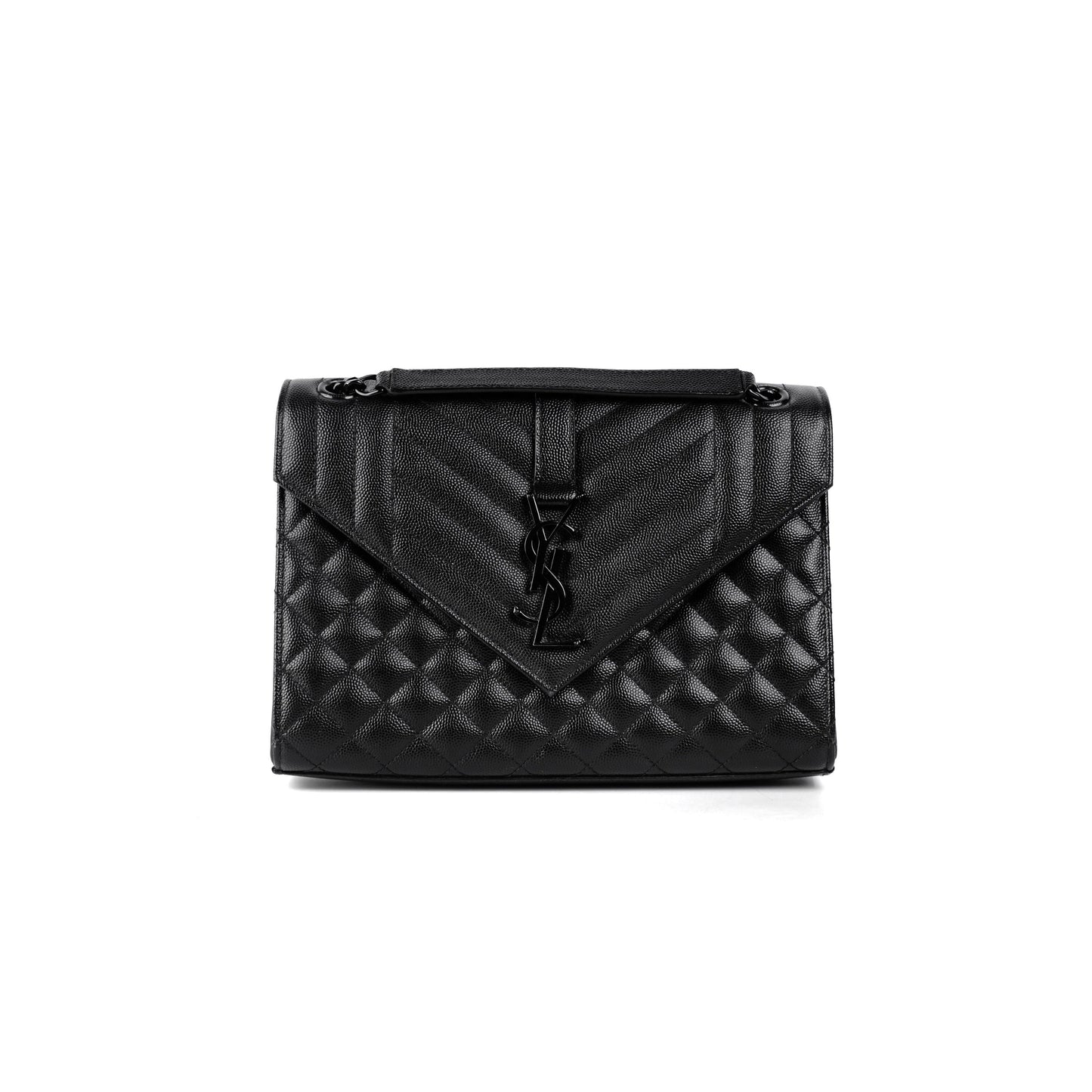 Saint Laurent Envelope Black Shoulder Bag Black