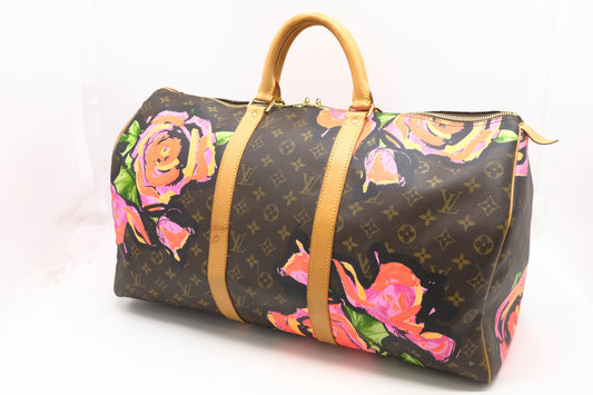 Louis Vuitton x Stephen Sprouse Keepall 50 in Roses Monogram Canvas