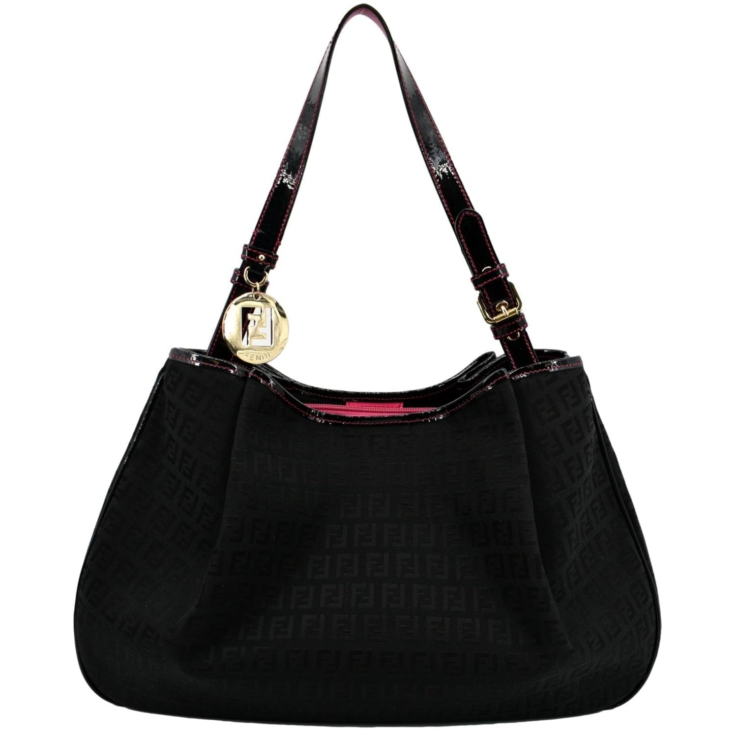 Fendi Tote Zucchino Black Tote Bag
