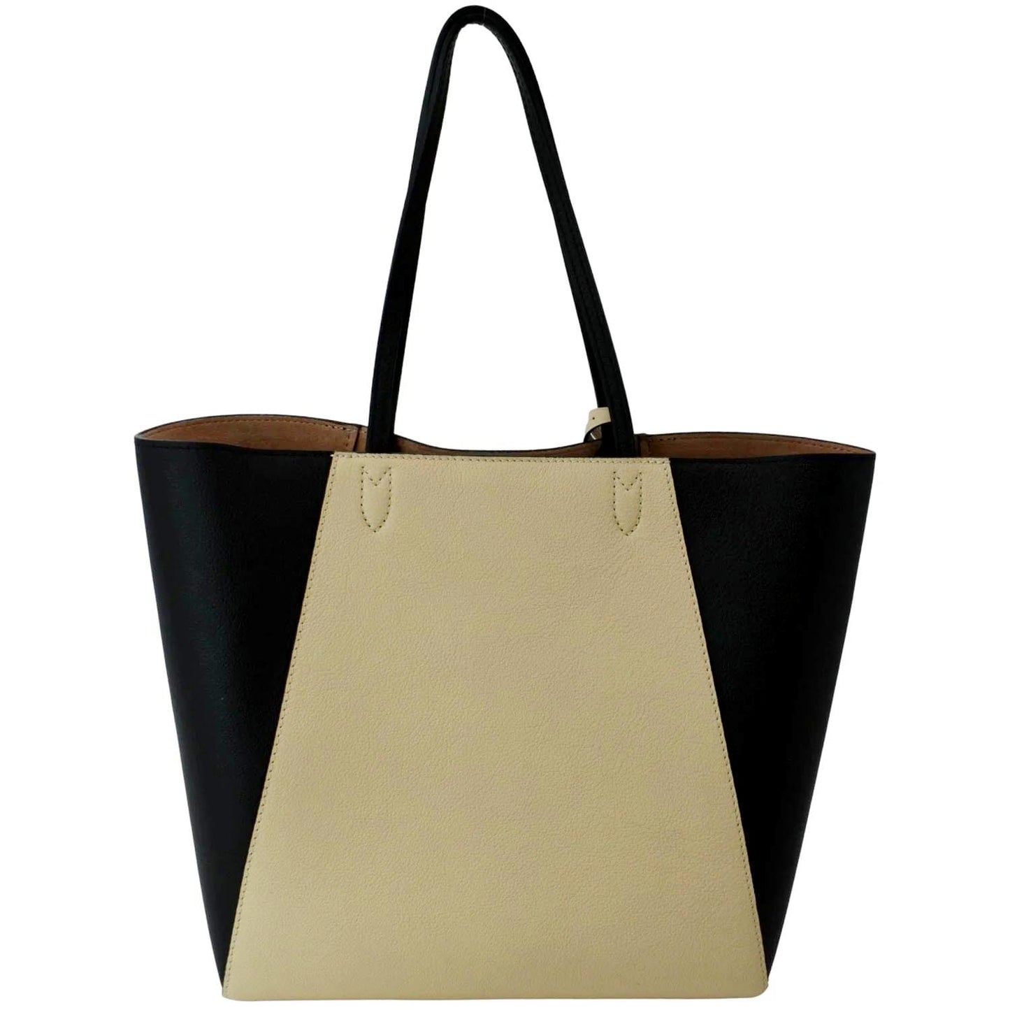 LOUIS VUITTON Lockme Cabas Leather Tote Bag Bicolor